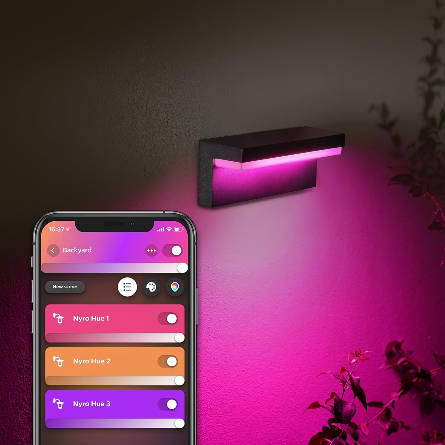 philips-hue-white-and-color-ambiance-nyro-applique-murale-ext-rieure-led-intelli image 2