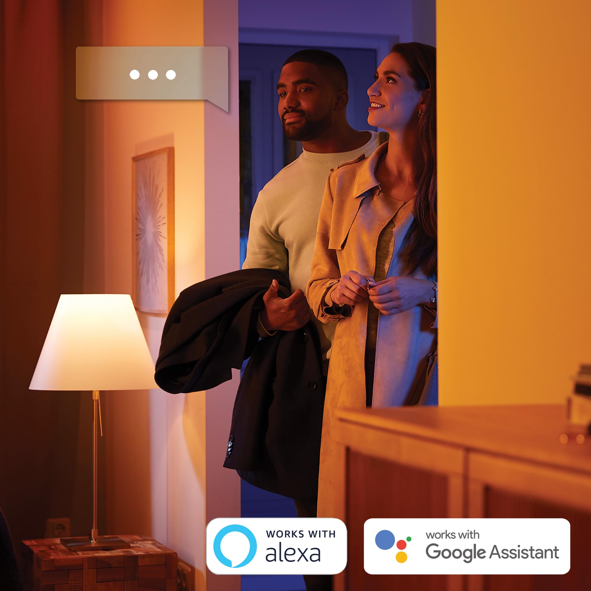 philips-hue-white-ambiance-gu10-pack-de-4-spots-connect-s-blanc-chaud-froid-r-gl image 5