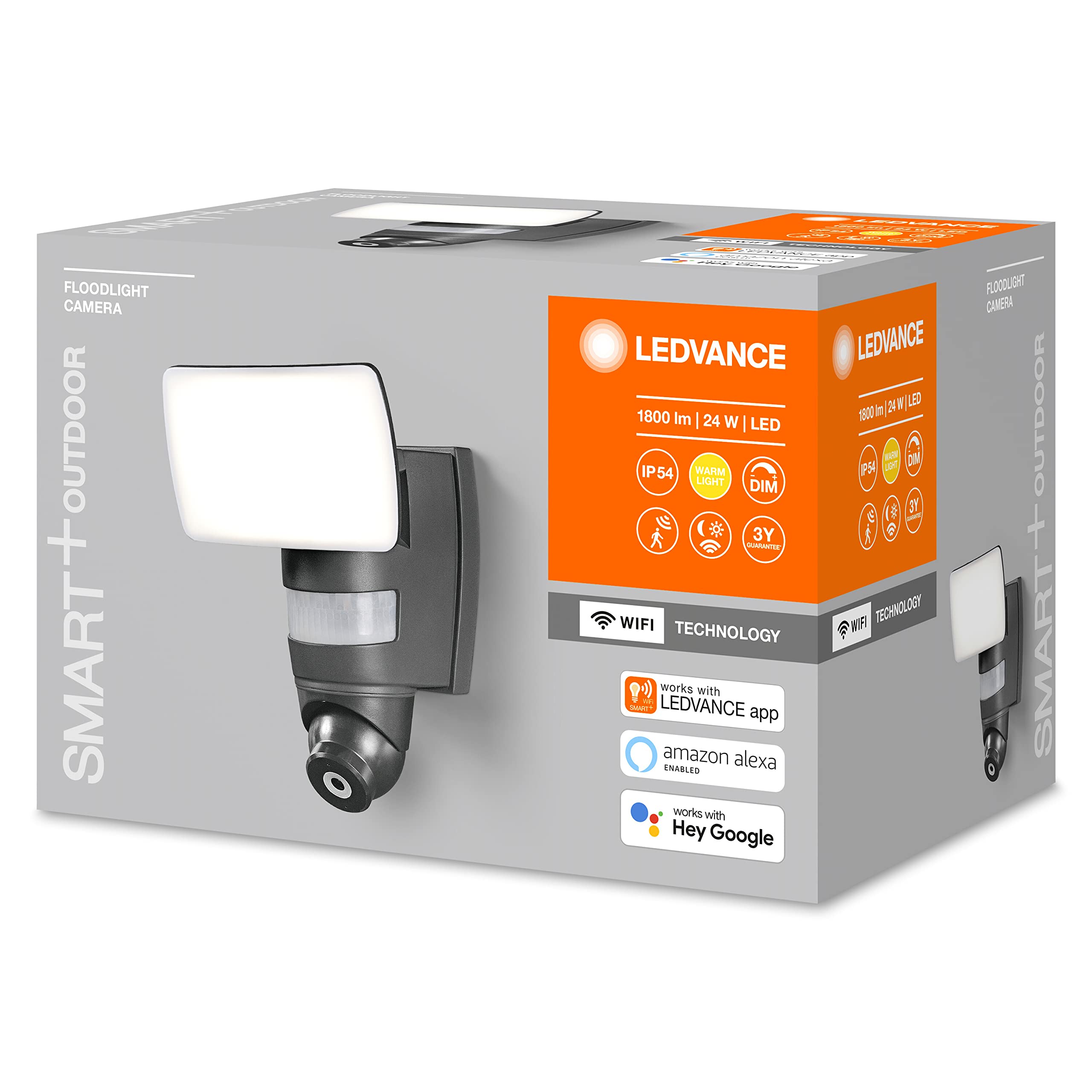 ledvance-smart-projecteur-led-ext-rieur-connect-avec-cam-ra-int-gr-e-wifi-1800-l image 2