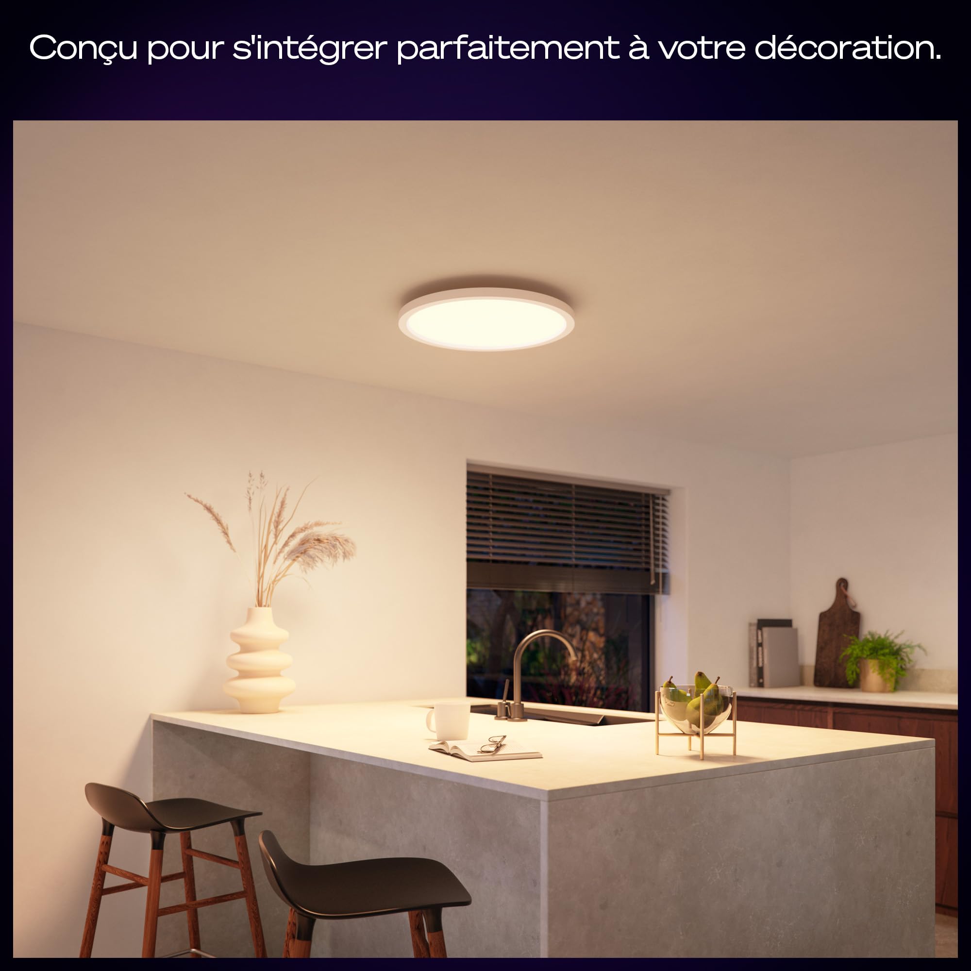 philips-hue-devote-panneau-led-connect-rond-30-cm-white-and-color-ambiance-16-6- image 3