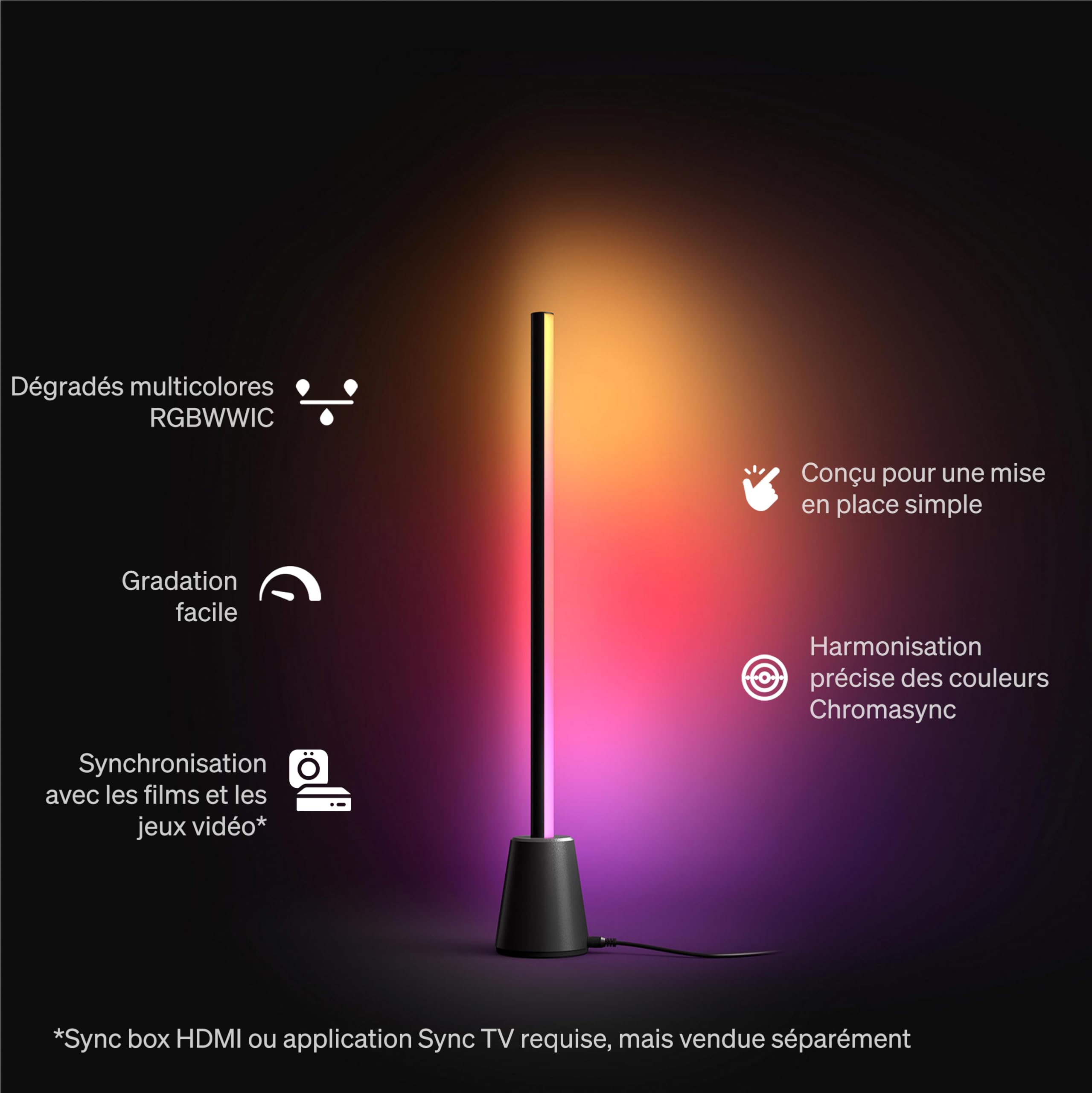 philips-hue-play-lampe-de-table-rgbwwic-led-60-cm-white-ambiance-avec-d-grad-s-m image 2