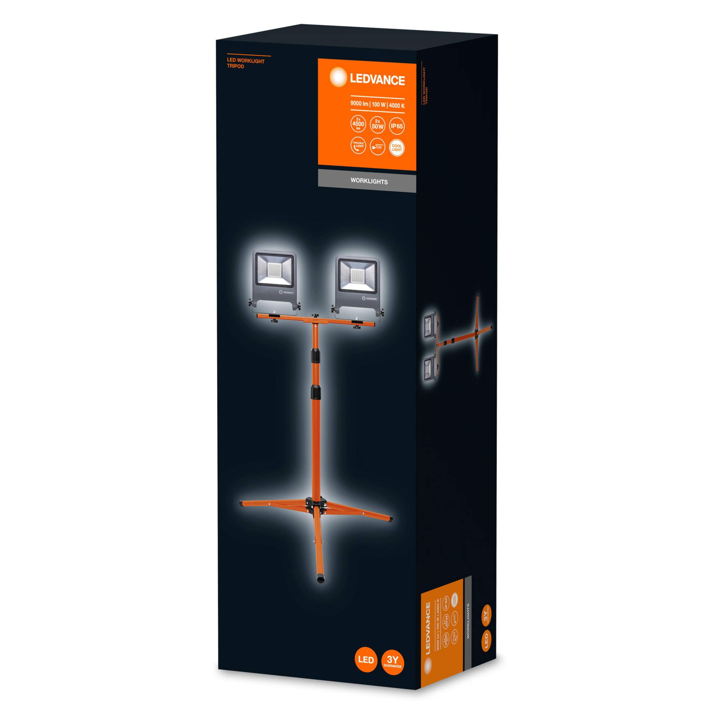 ledvance-endura-flood-projecteur-led-de-chantier-2x50w-sur-tr-pied-aluminium-gri image 3