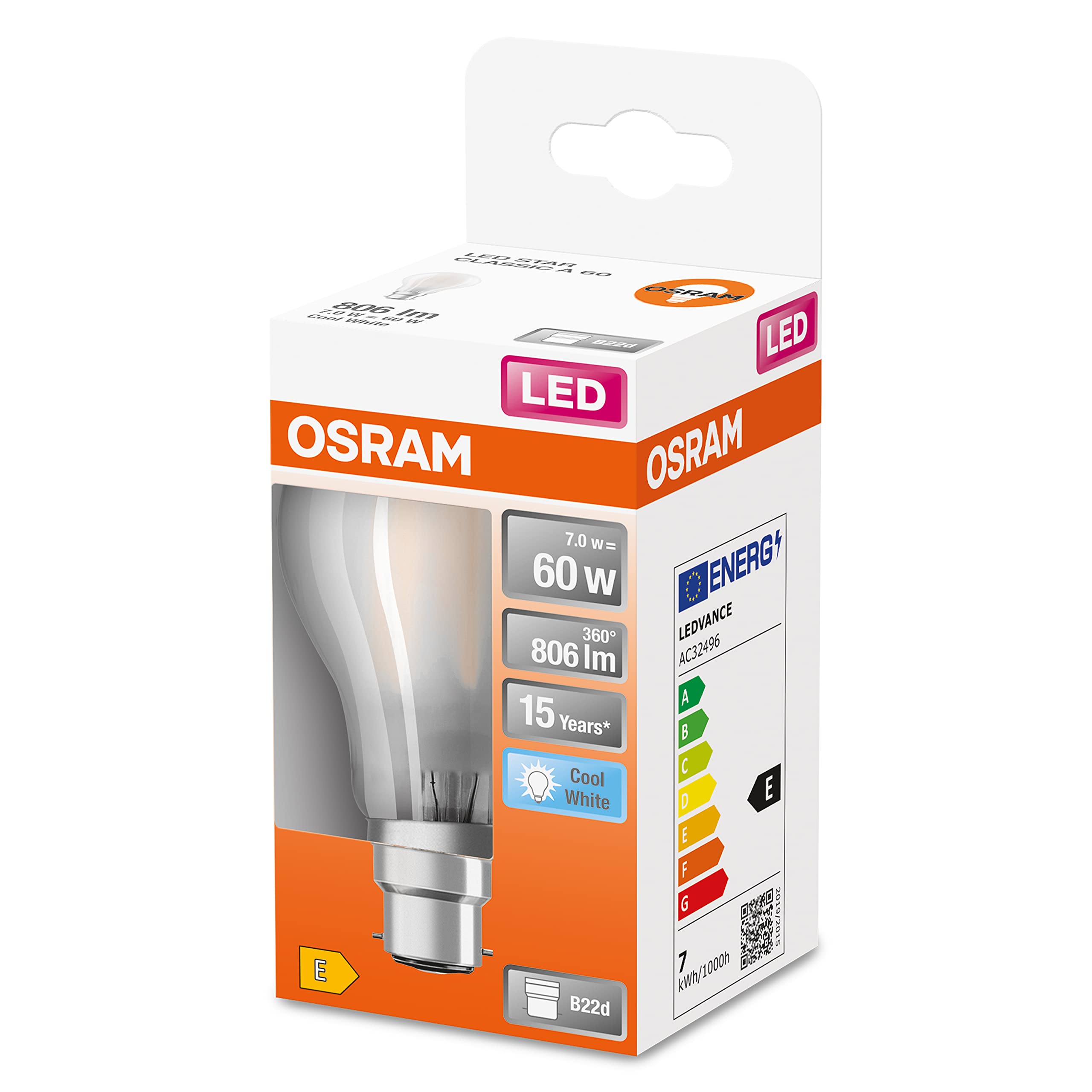 ledvance-osram-led-star-ampoule-led-filament-d-poli-culot-b22d-blanc-froid-4000k image 4