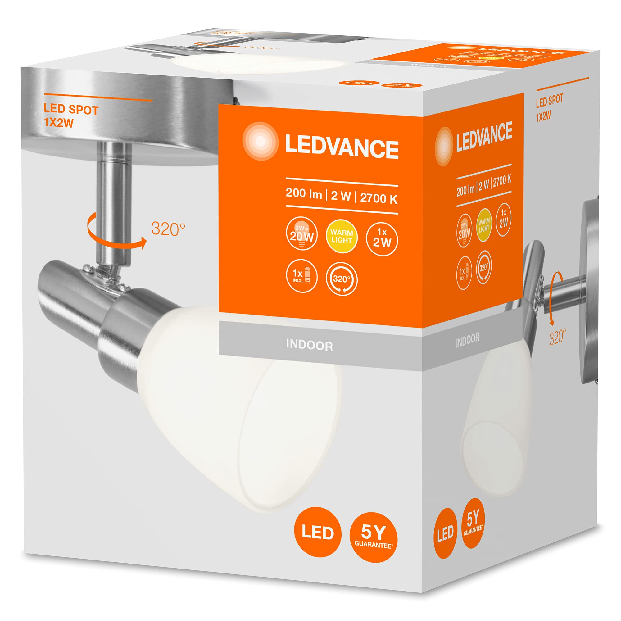 ledvance-spot-led-1-flamme-g9-spot-plafond-mur-en-aluminium-t-te-pivotante-ampou image 2