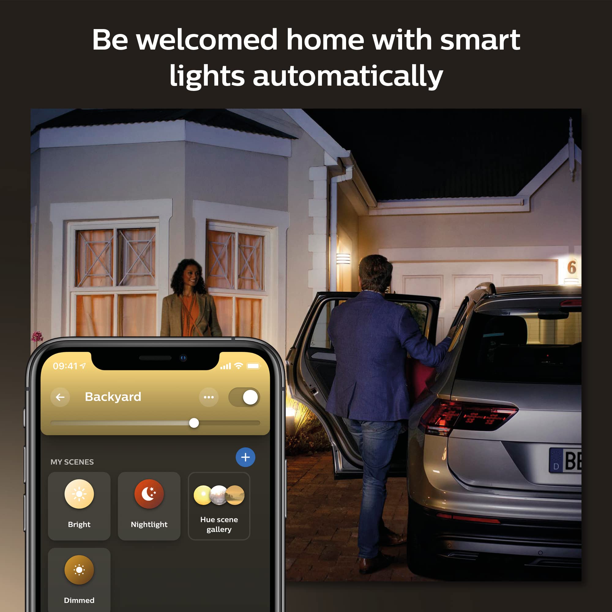 philips-hue-lucca-applique-murale-ext-rieure-noire-avec-ampoule-e26-white-and-co image 4