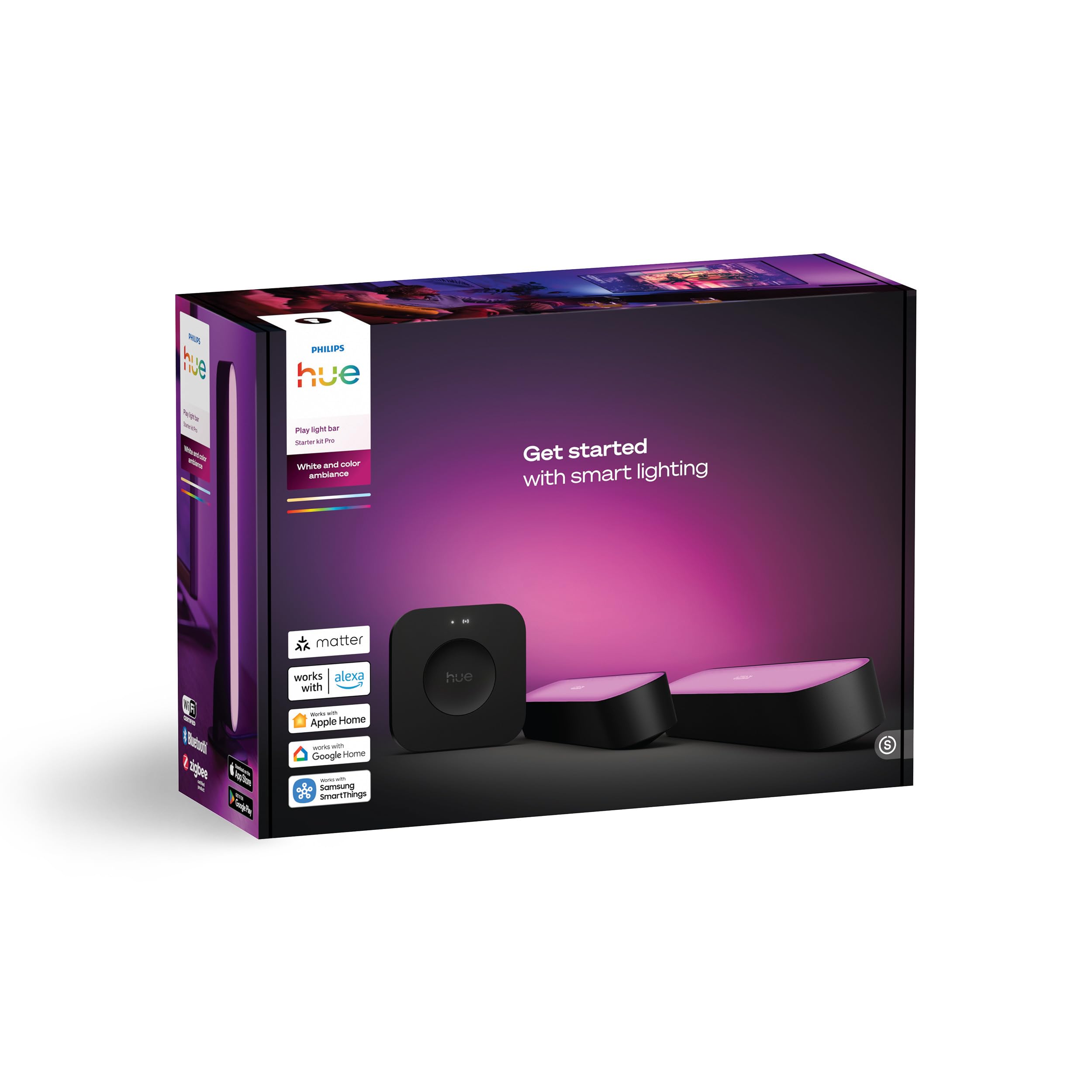 philips-hue-play-lot-de-2-barres-lumineuses-hue-bridge-pro-clairage-tv-et-gaming image 4