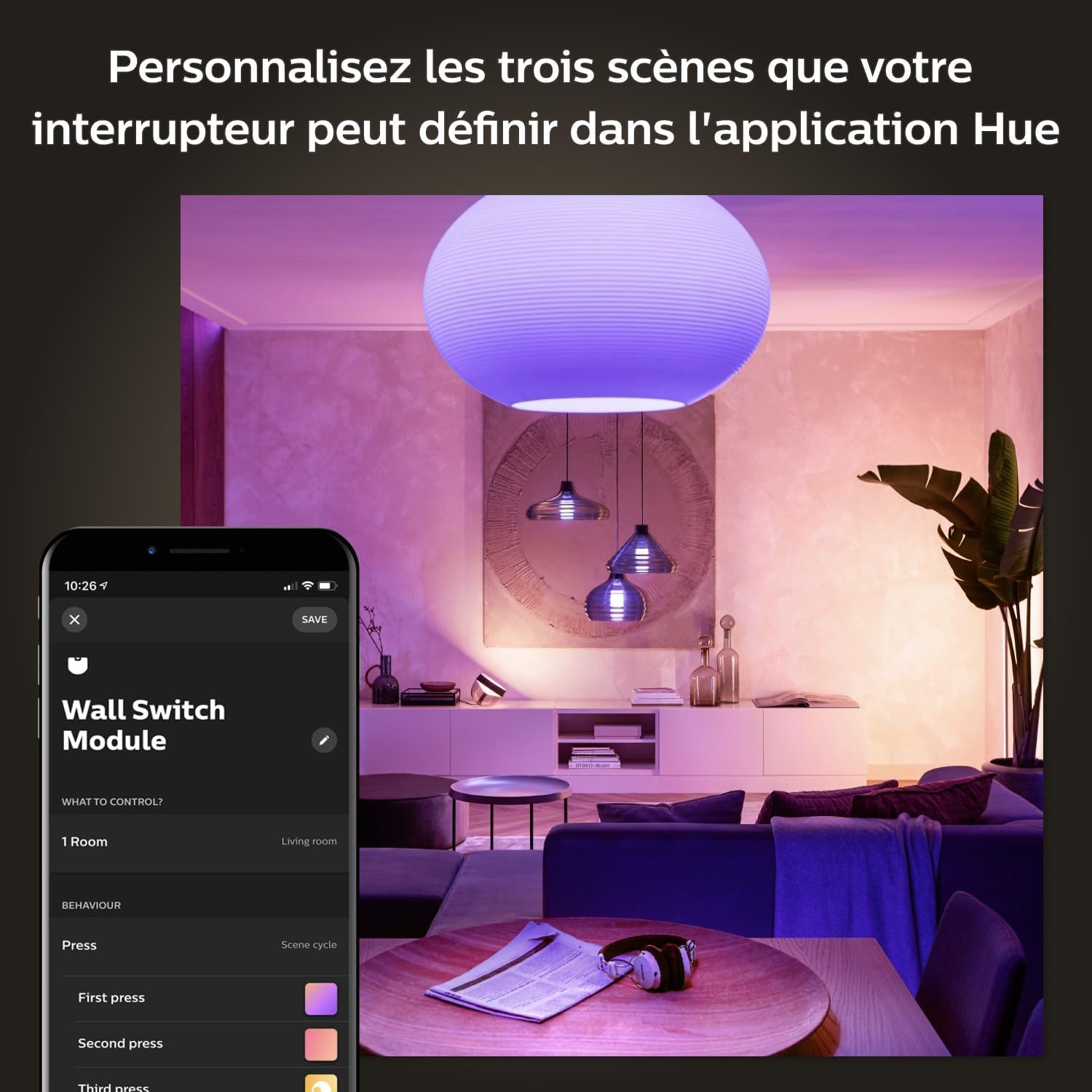 philips-hue-module-d-interrupteur-mural-blanc-utilise-vos-interrupteurs-existant image 7