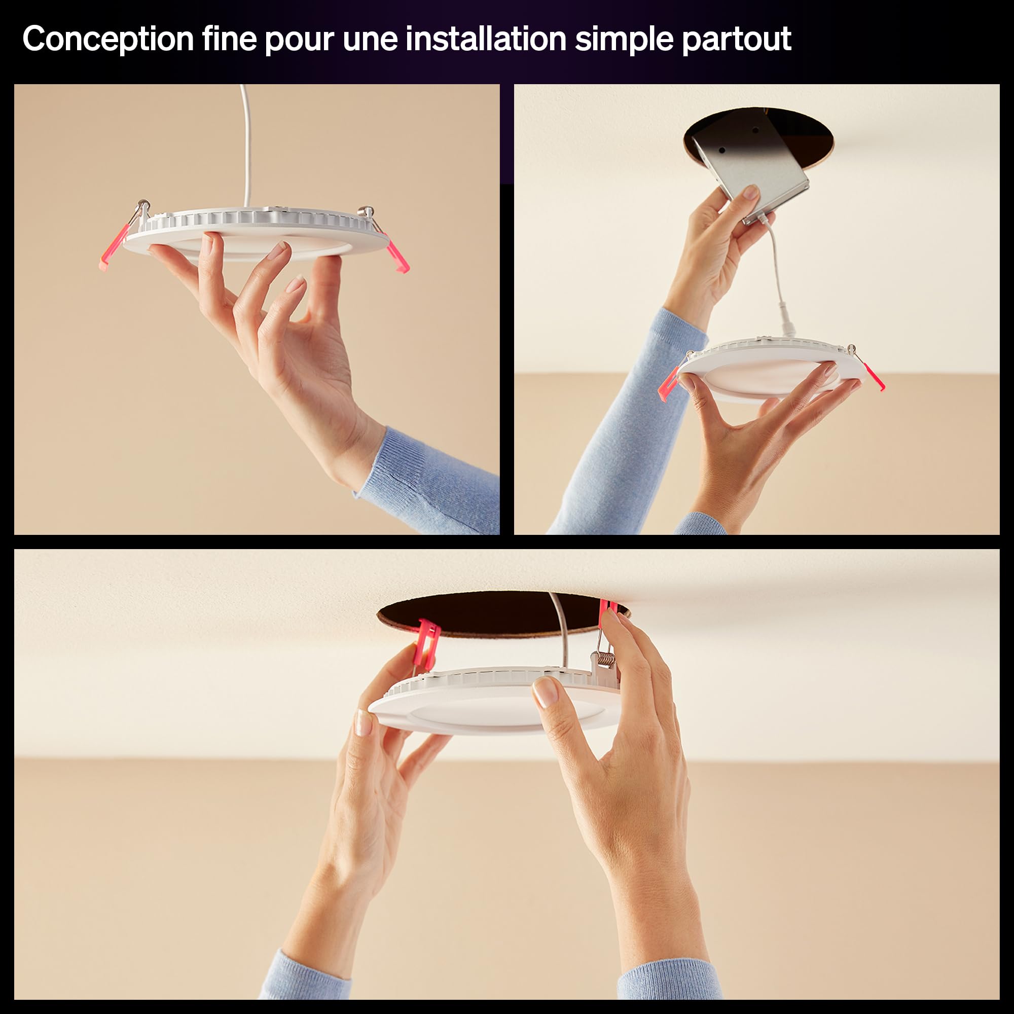 philips-hue-slim-downlight-spot-encastrable-led-170-mm-1500-lm-spectre-complet-1 image 3