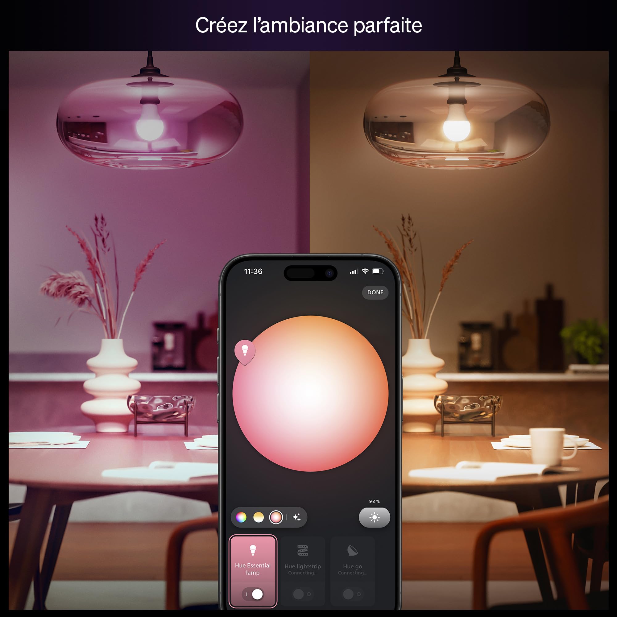 philips-hue-essential-ampoule-connect-e-a60-led-e27-white-and-color-ambiance-8-w image 5