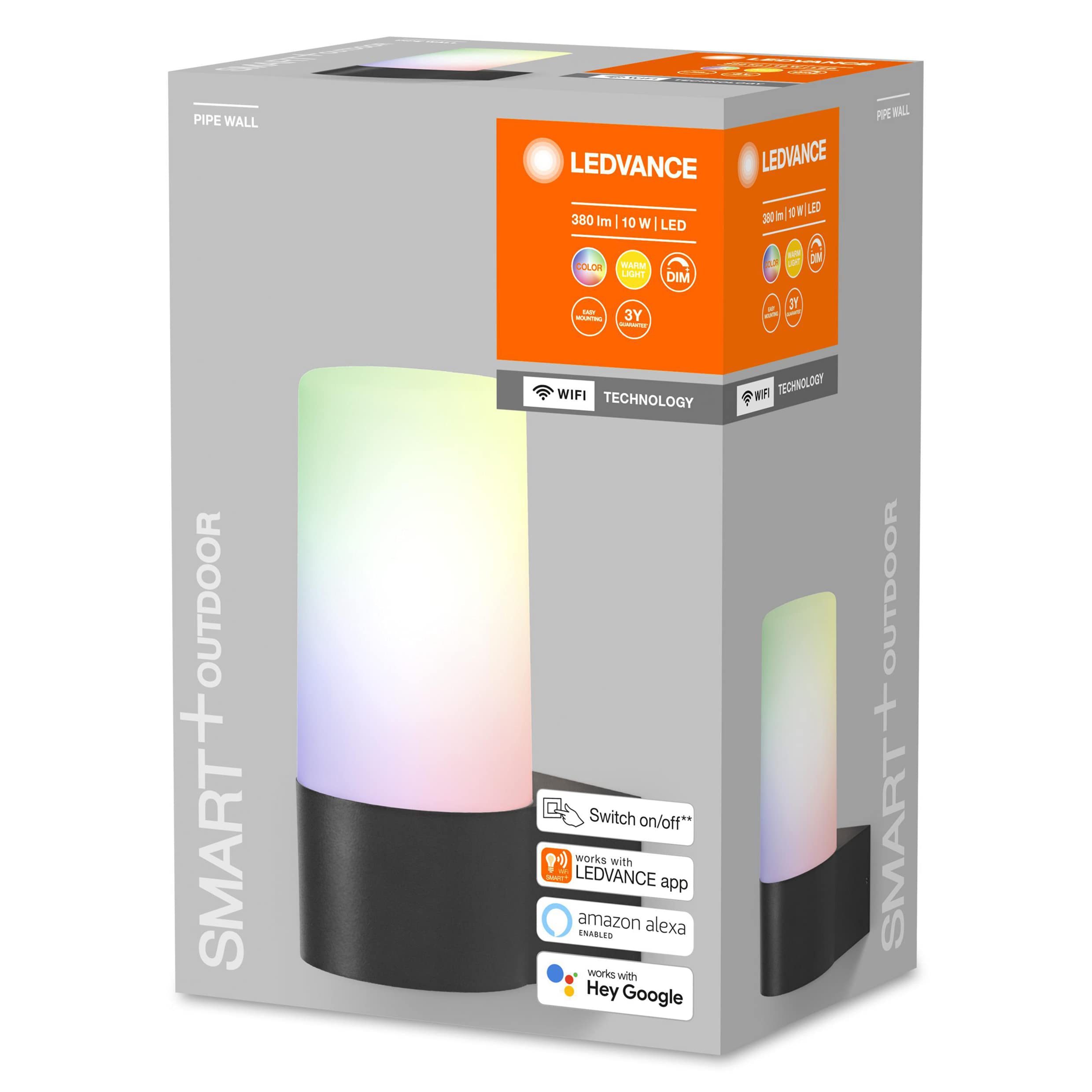 ledvance-smart-wifi-pipe-rgbw-applique-murale-ext-rieure-led-gradable-10-w-380-l image 6