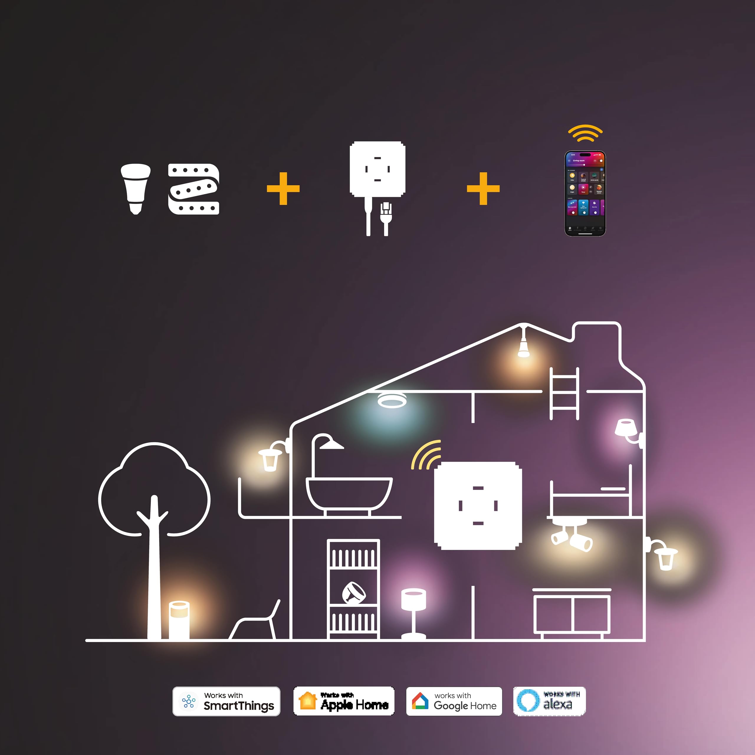 philips-hue-white-and-color-ambiance-ampoules-connect-es-led-b22-quivalent-75-w- image 7