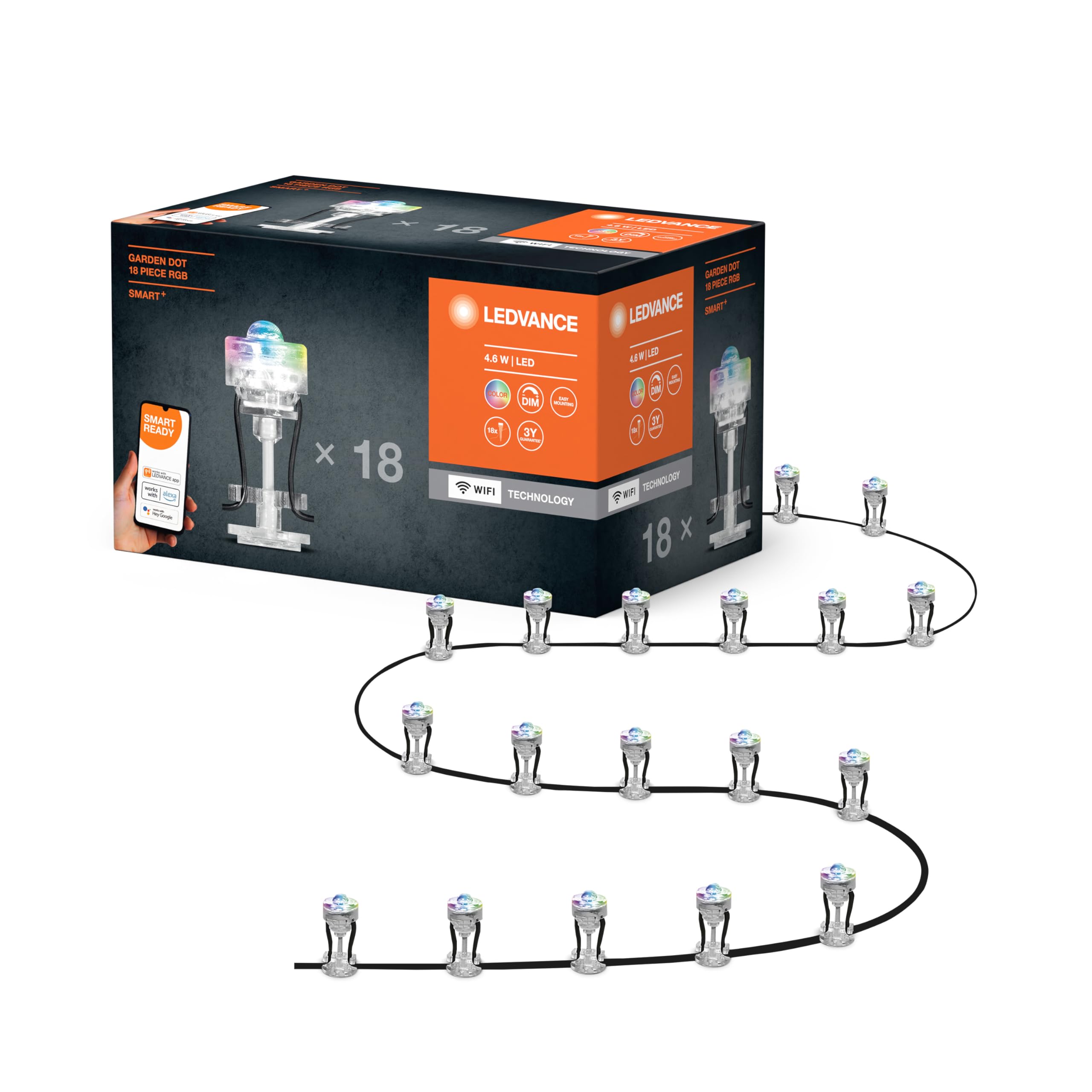 ledvance-smart-clairage-de-jardin-led-intelligent-wifi-kit-de-base-18-points-lum image 1