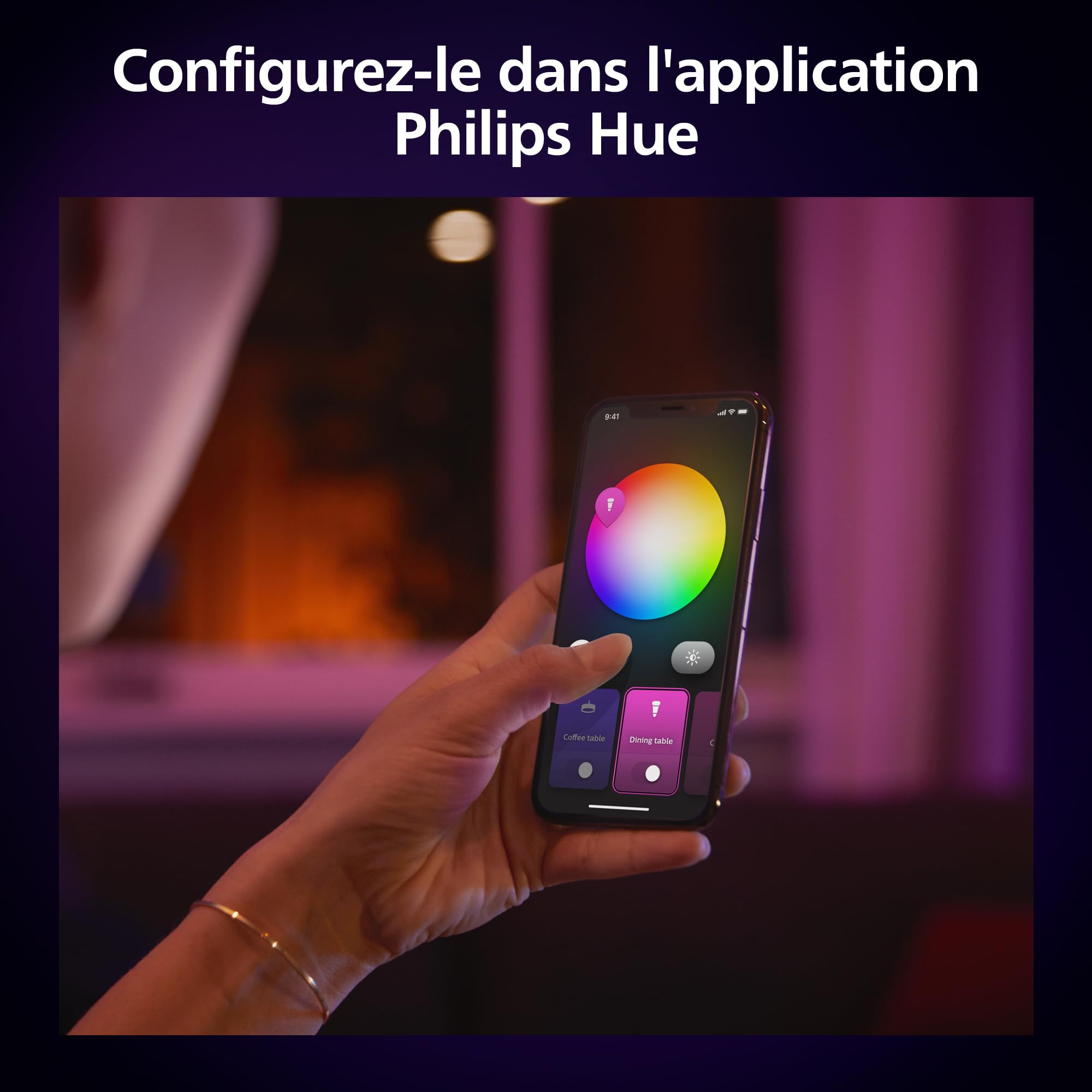 philips-hue-white-color-ambiance-slim-downlight-pack-de-3-spots-encastr-s-connec image 6