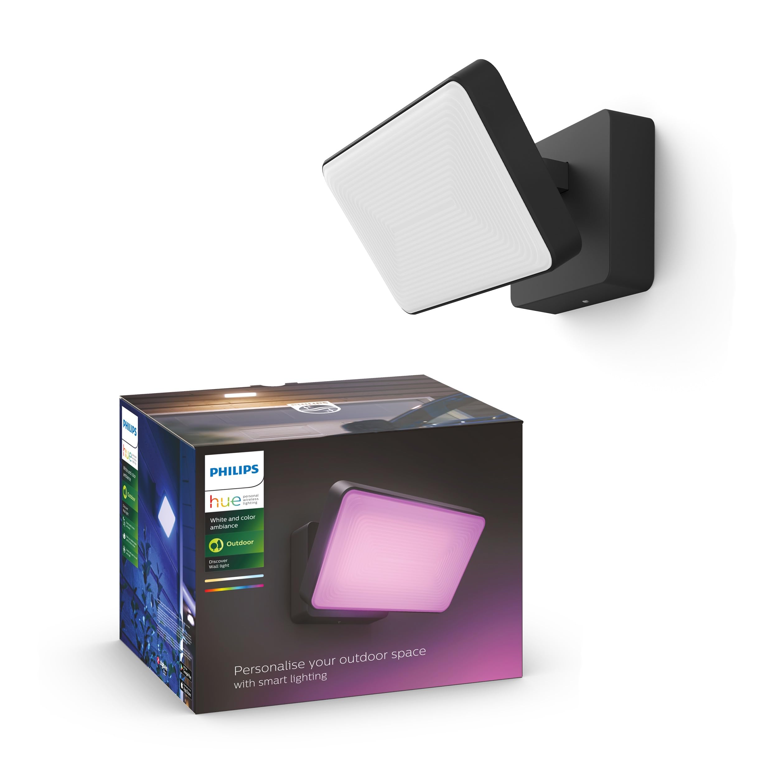 philips-hue-white-color-ambiance-discover-projecteur-ext-rieur-connect-aluminium image 3