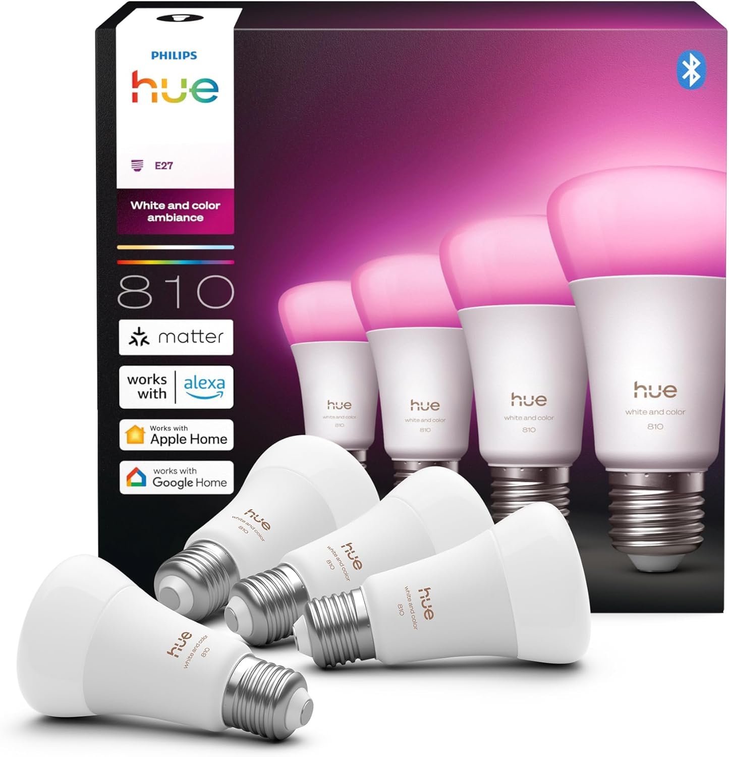 philips-hue-white-and-color-ambiance-a60-e27-connect-e-gradation-ultra-basse-0-2 image 1