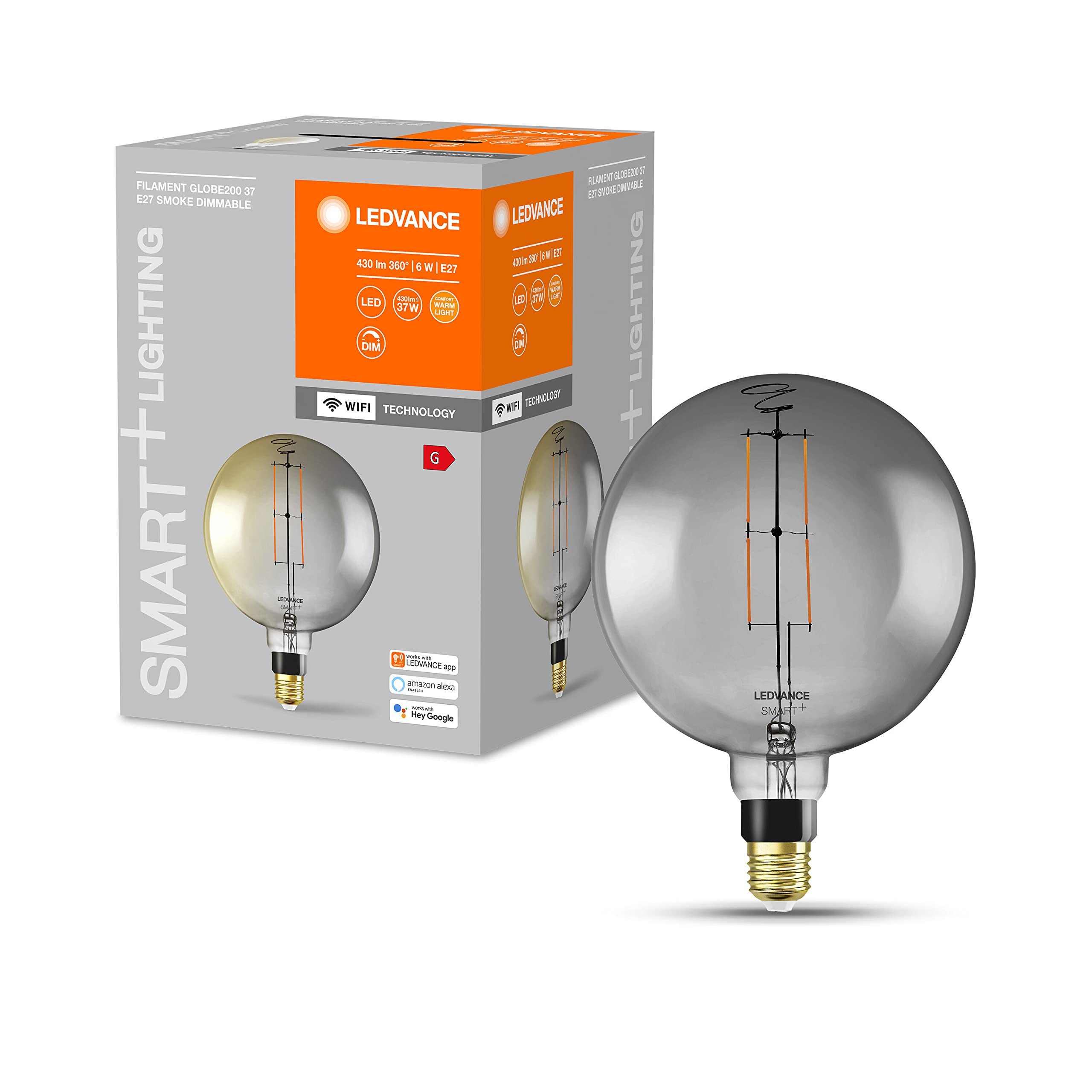 ledvance-smart-ampoule-led-intelligente-wifi-globe-filament-e27-gradable-blanc-c image 4