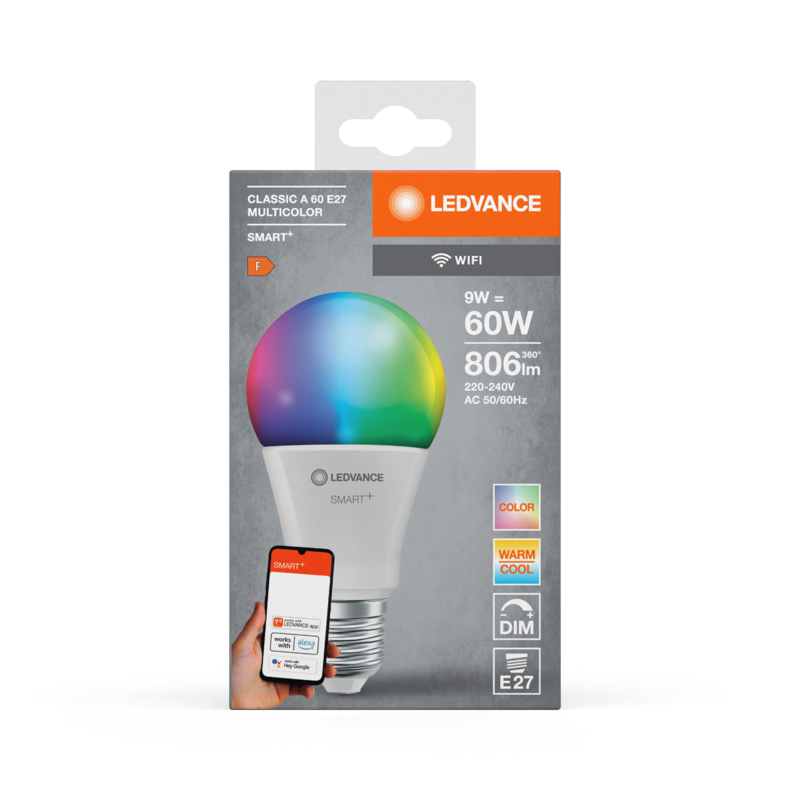 ledvance-smart-wifi-ampoule-led-rgbw-e27-d-polie-9-w-806-lm-blanc-chaud-lumi-re- image 7