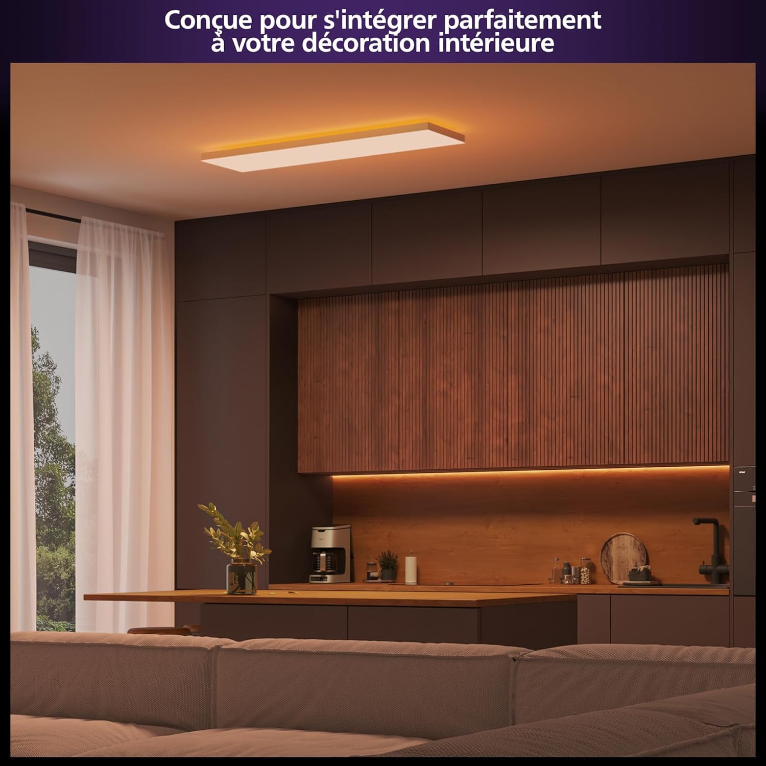philips-hue-datura-panneau-de-plafond-intelligent-rectangulaire-30-x-120-cm-lumi image 3