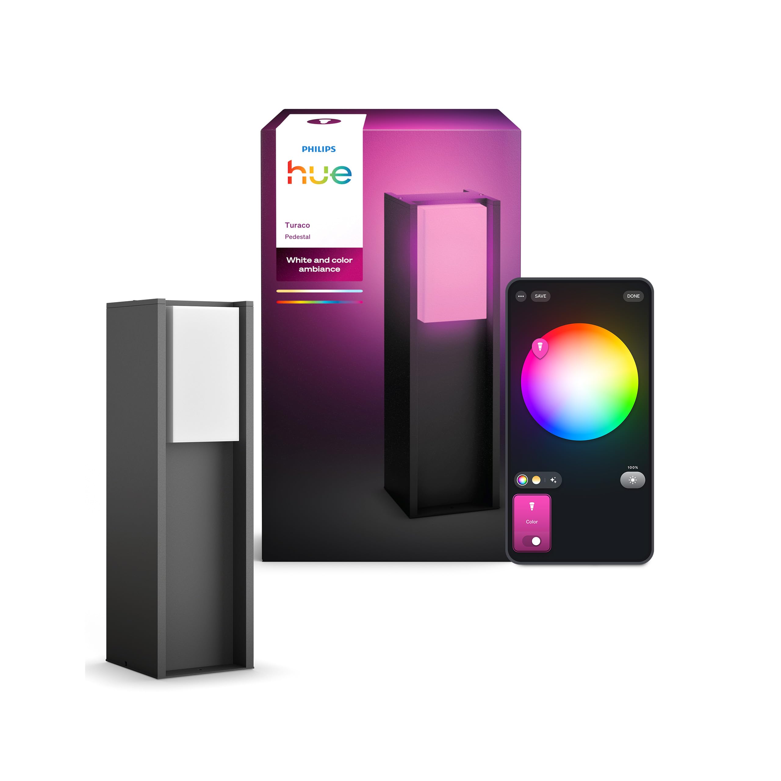 philips-hue-turaco-outdoor-borne-d-ext-rieur-lumineuse-blanche-et-multicolore-11 image 1
