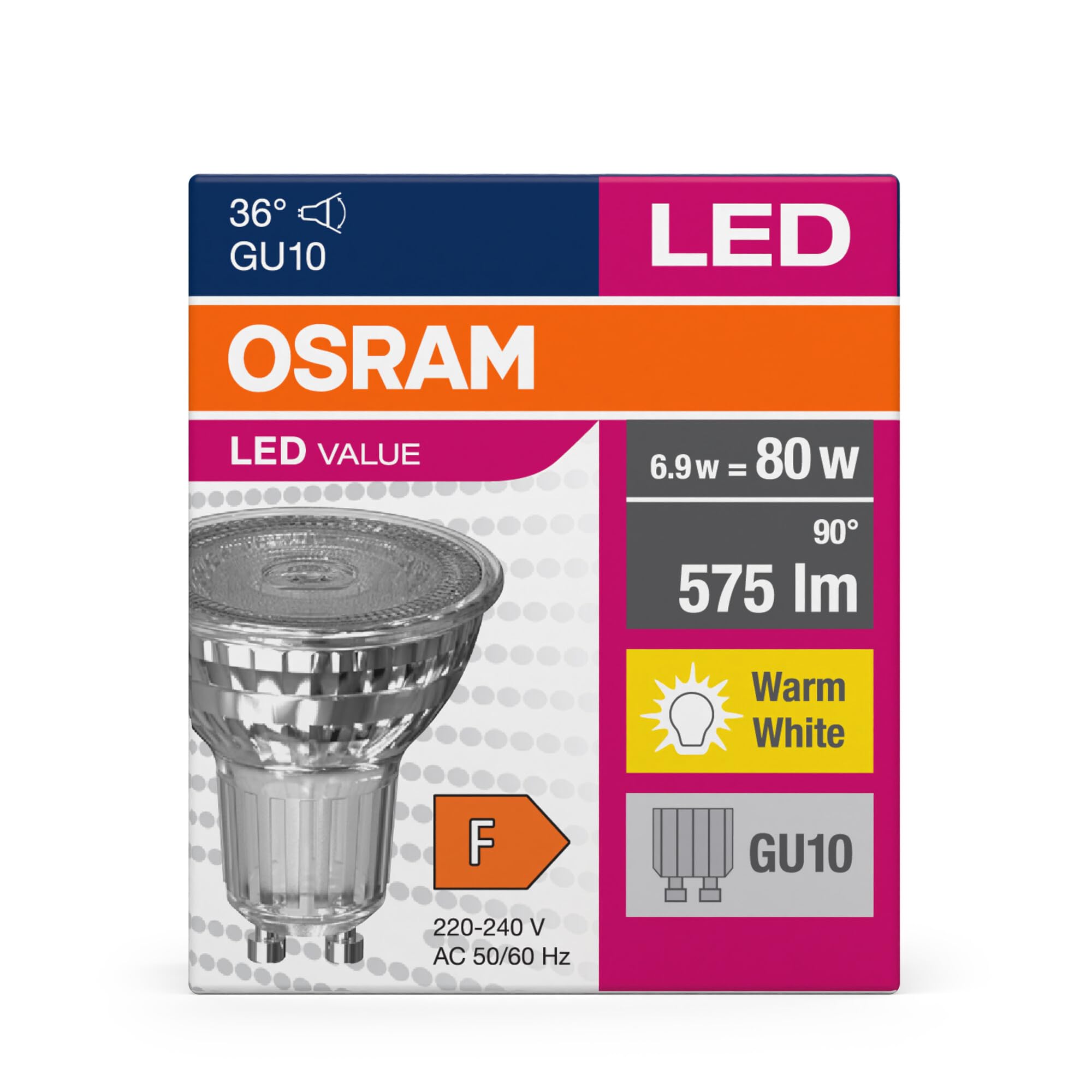 ledvance-osram-led-star-par16-gu10-575-lumens-blanc-chaud-3000-k-remplacement-ha image 7