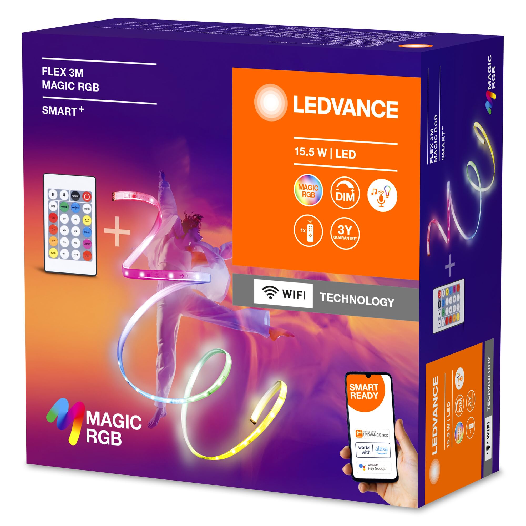 ledvance-smart-wifi-flex-3-m-ruban-led-rgb-magic-15-w-350-lm-dimmable-effet-de-l image 6