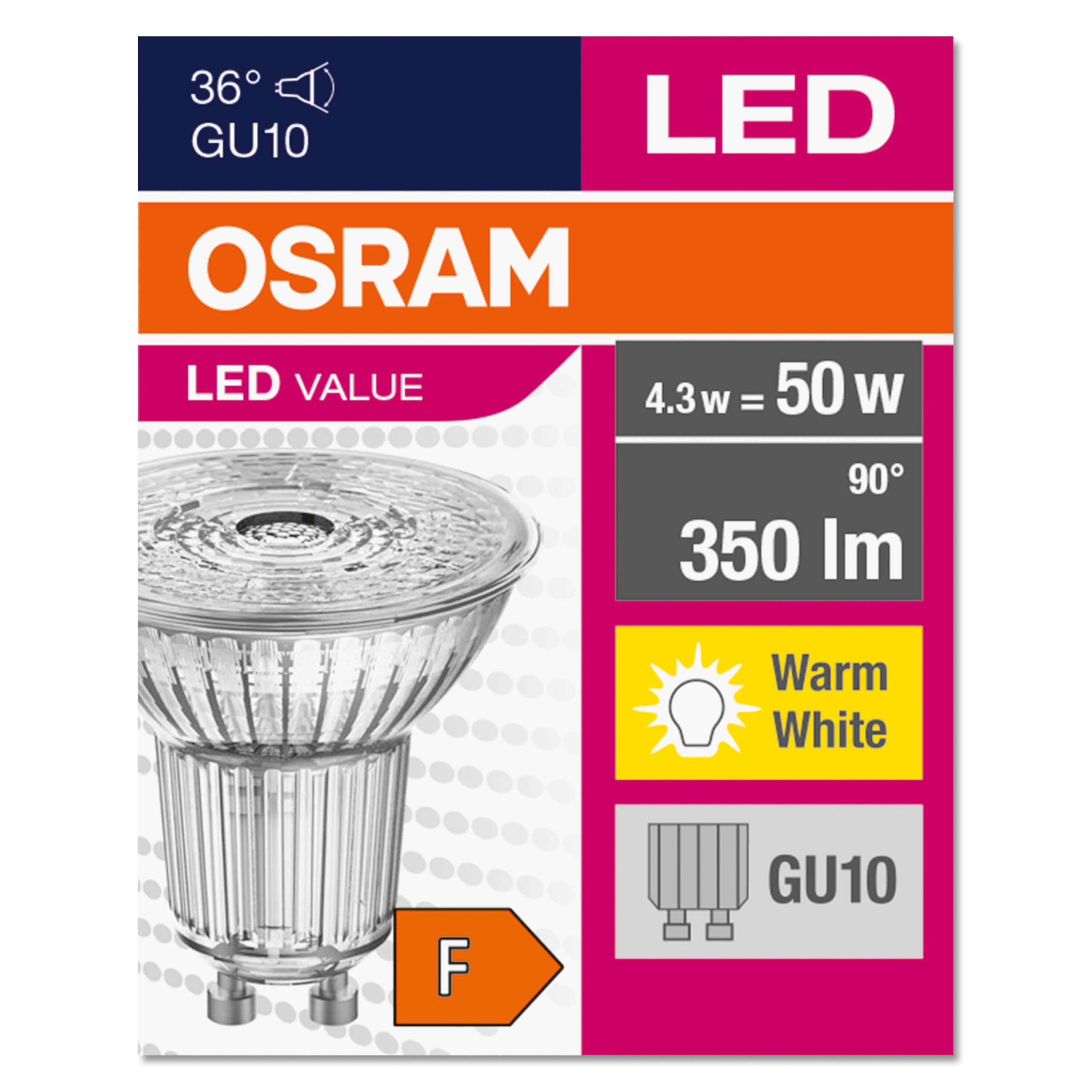 ledvance-osram-led-star-value-par16-spot-gu10-4-3-w-blanc-chaud-2700-k-36-rempla image 5