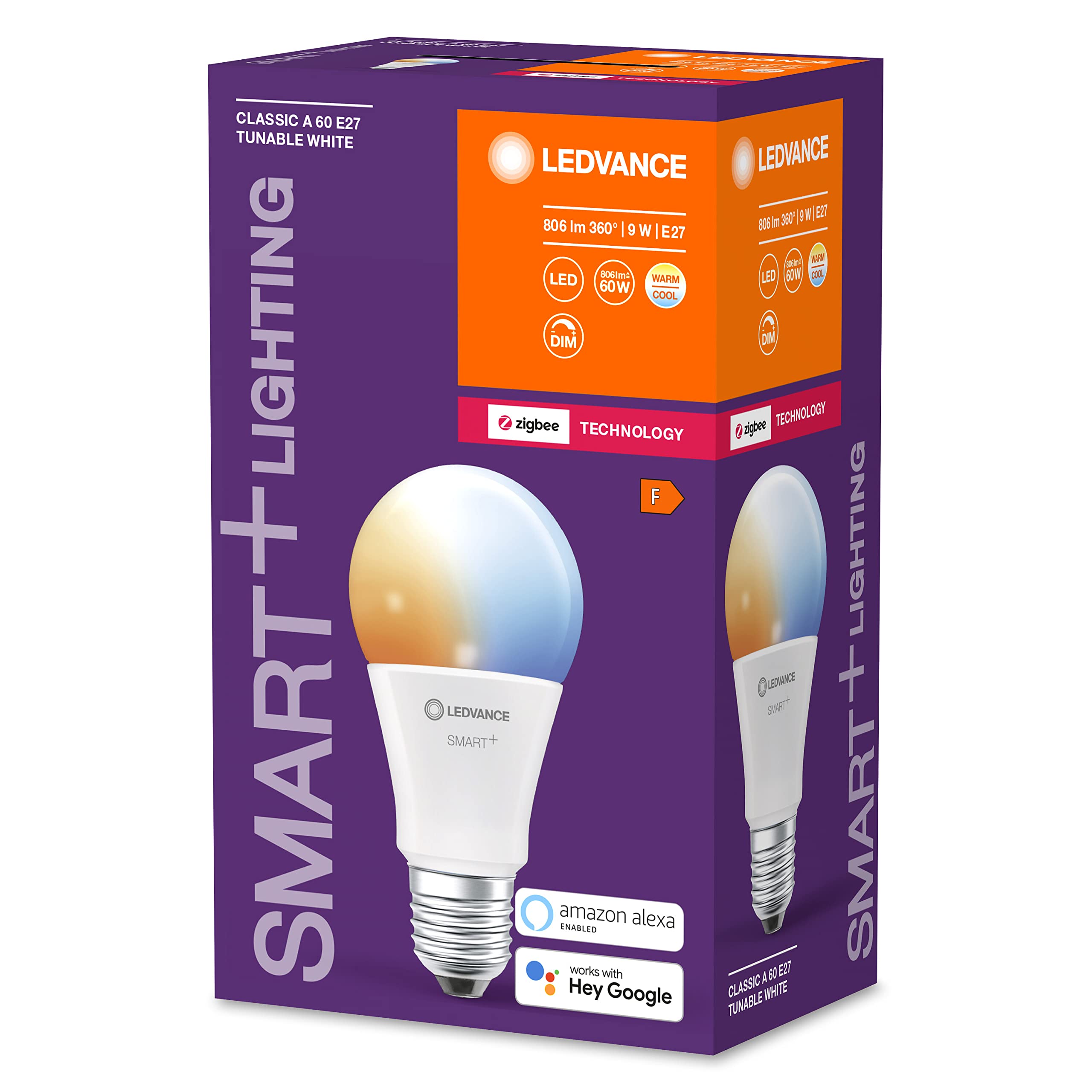 ledvance-smart-classic-tunable-white-e27-ampoule-led-connect-e-zigbee-8-5-w-2700 image 2