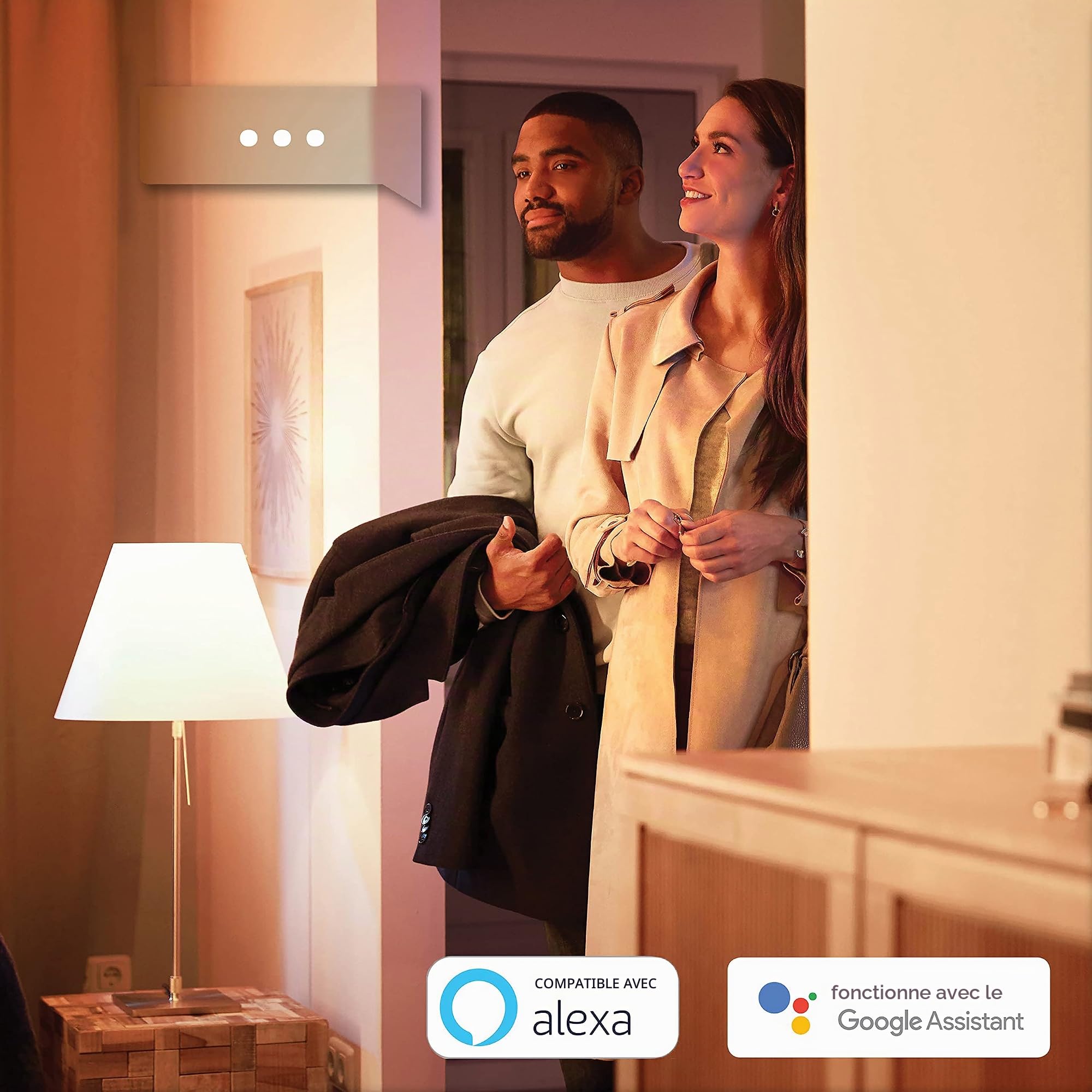 philips-hue-white-pack-avantag-gu10-4-spots-led-blanc-chaud-dimmables-avec-varia image 5