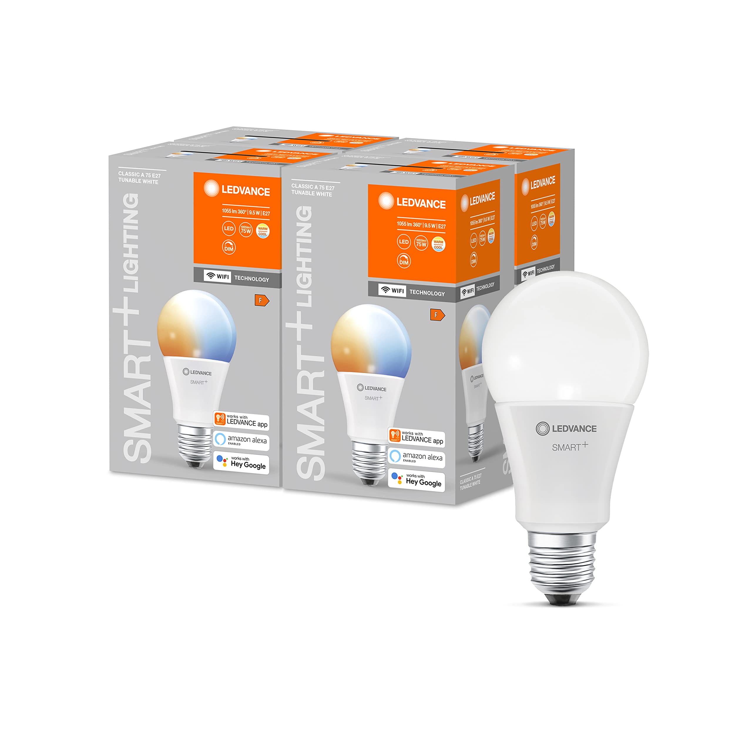 ledvance-smart-wifi-spot-led-gu10-rgbw-pack-de-4-blanc-tunable-2700-6500k-gradab image 6