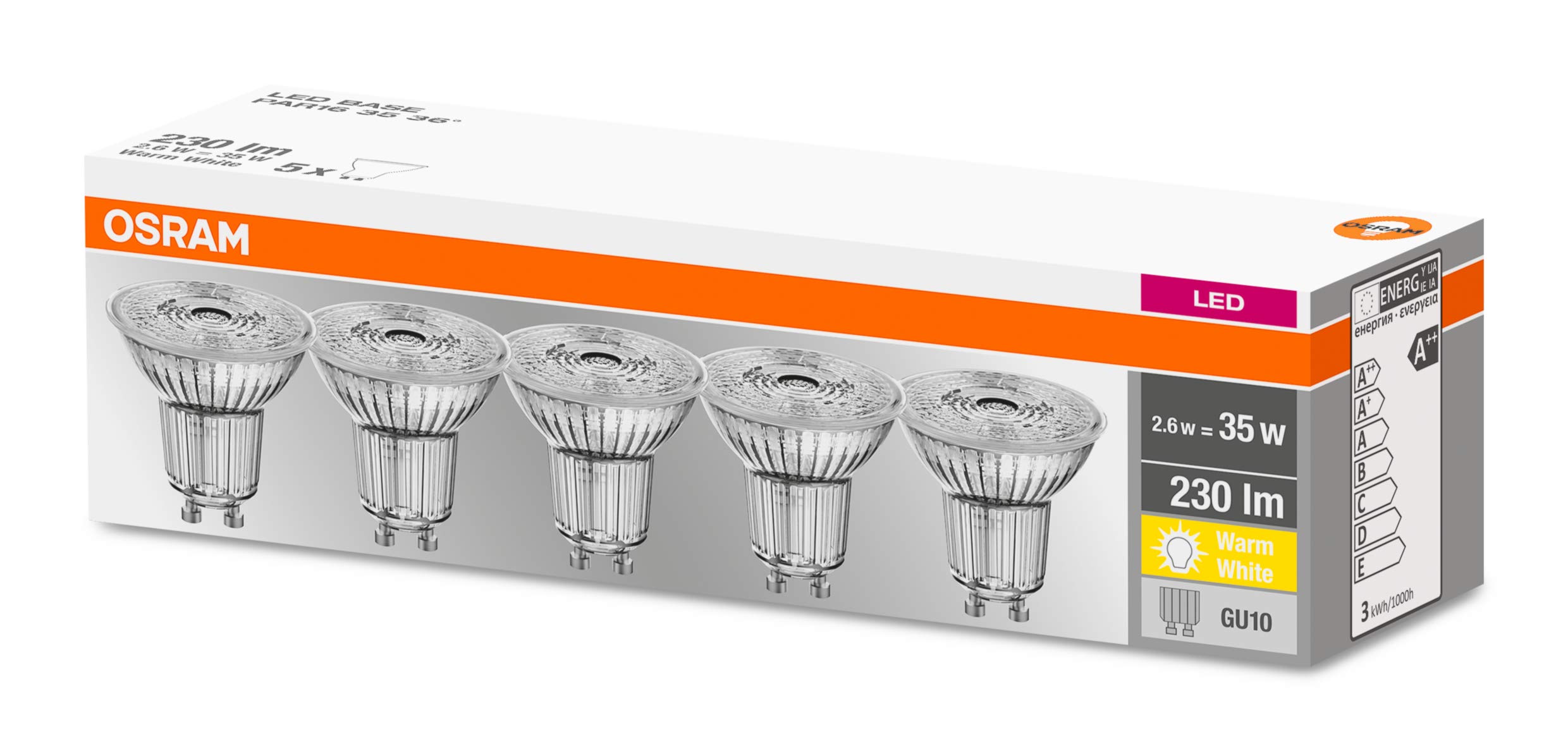 ledvance-par16-gu10-35w-ampoule-led-r-flecteur-blanc-chaud-36-non-dimmable-pack- image 4