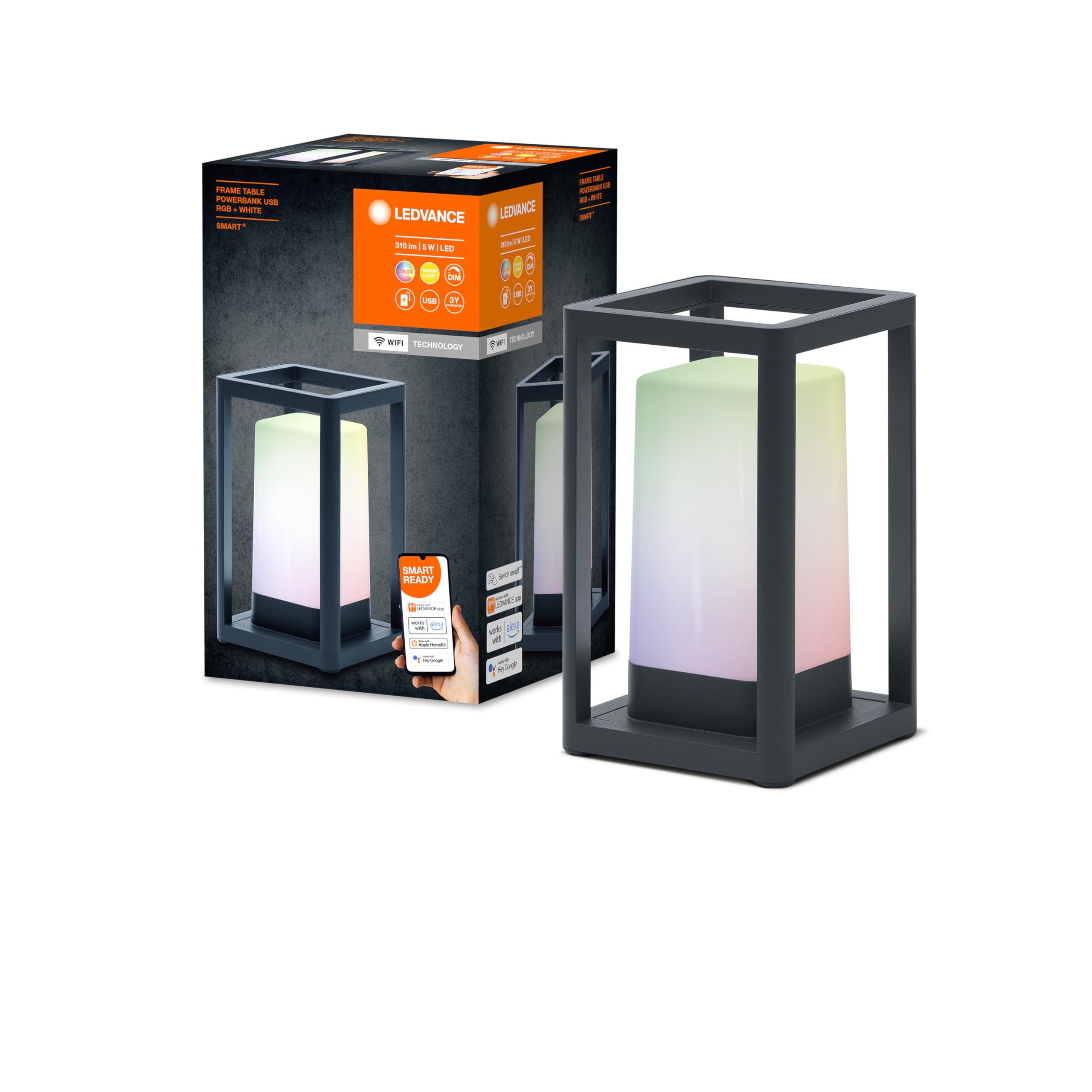 ledvance-smart-wifi-brick-st-rgb-applique-murale-ext-rieure-connect-e-carr-e-gri image 8