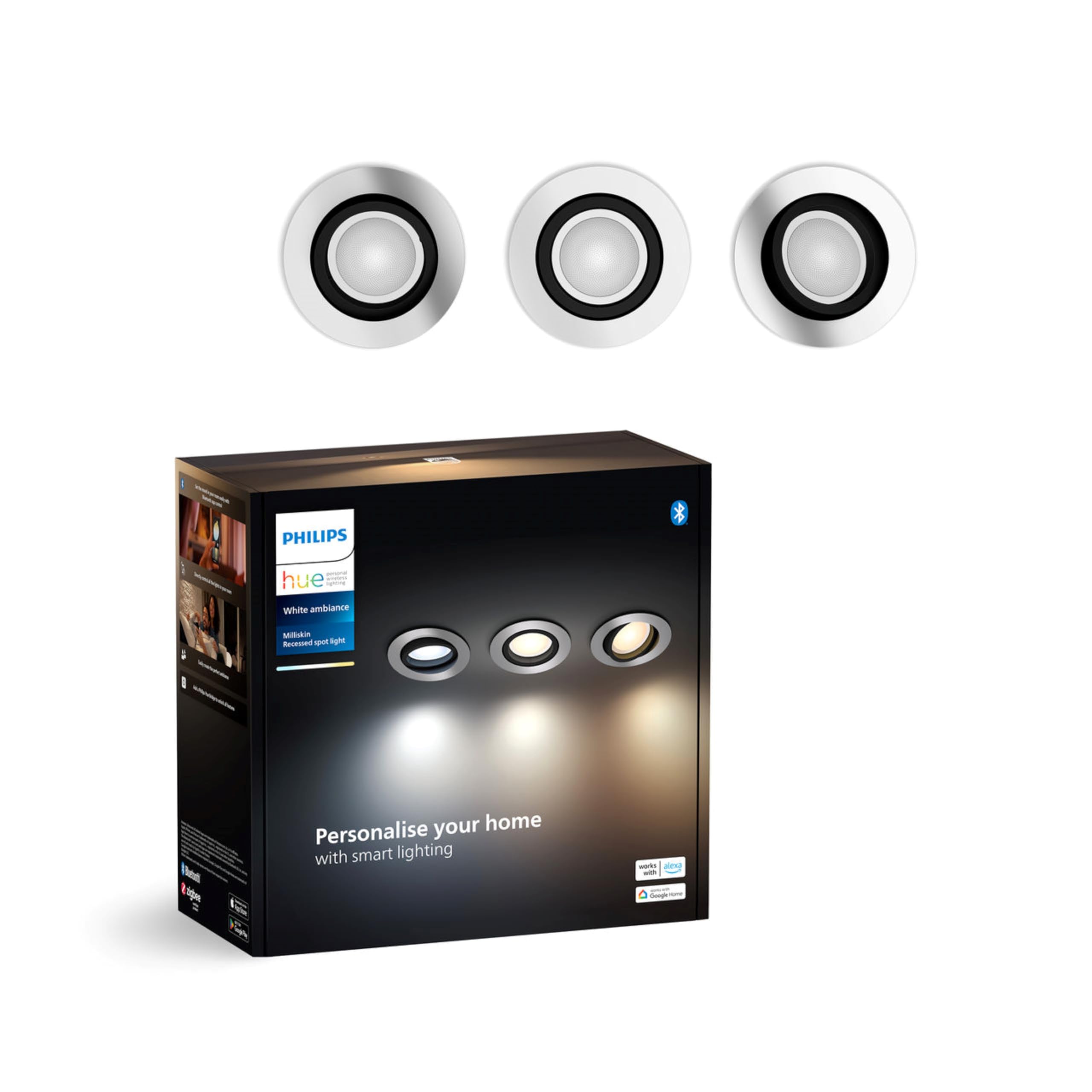 philips-hue-milliskin-spot-encastr-intelligent-rond-aluminium-gu10-5-w-dimmable- image 1