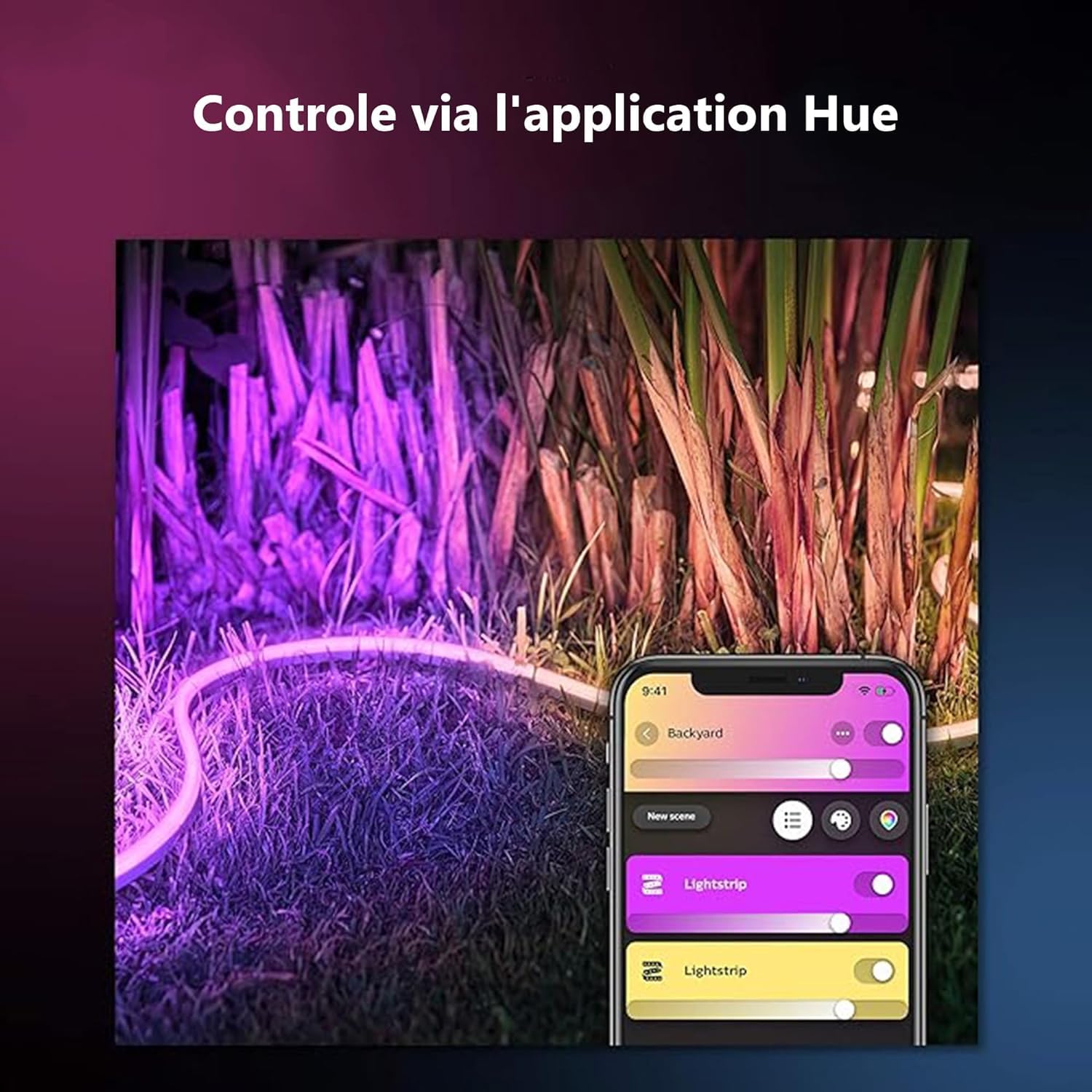 philips-hue-white-color-ambiance-outdoor-lightstrip-5-m-ruban-led-ext-rieur-conn image 4