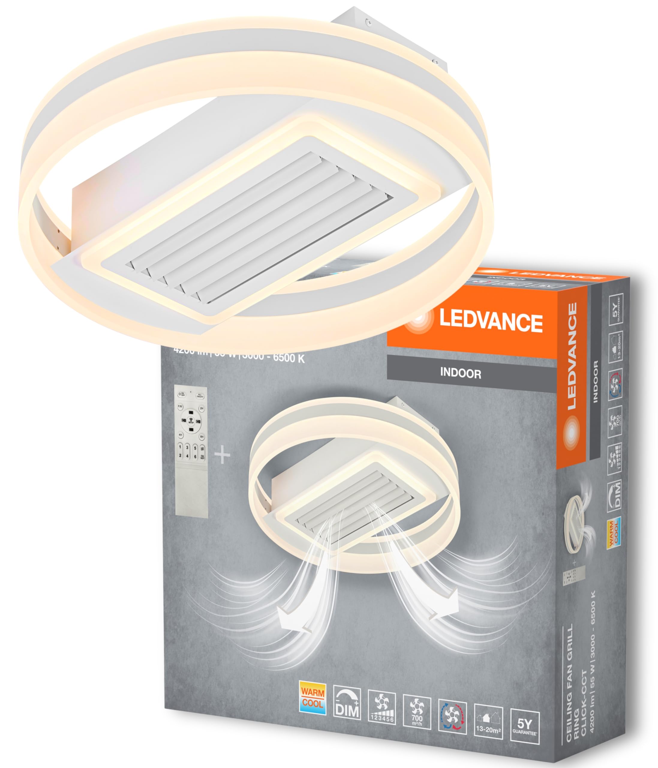 ledvance-smart-wifi-led-ventilateur-de-plafond-connect-rond-blanc-lumi-re-dimmab image 4