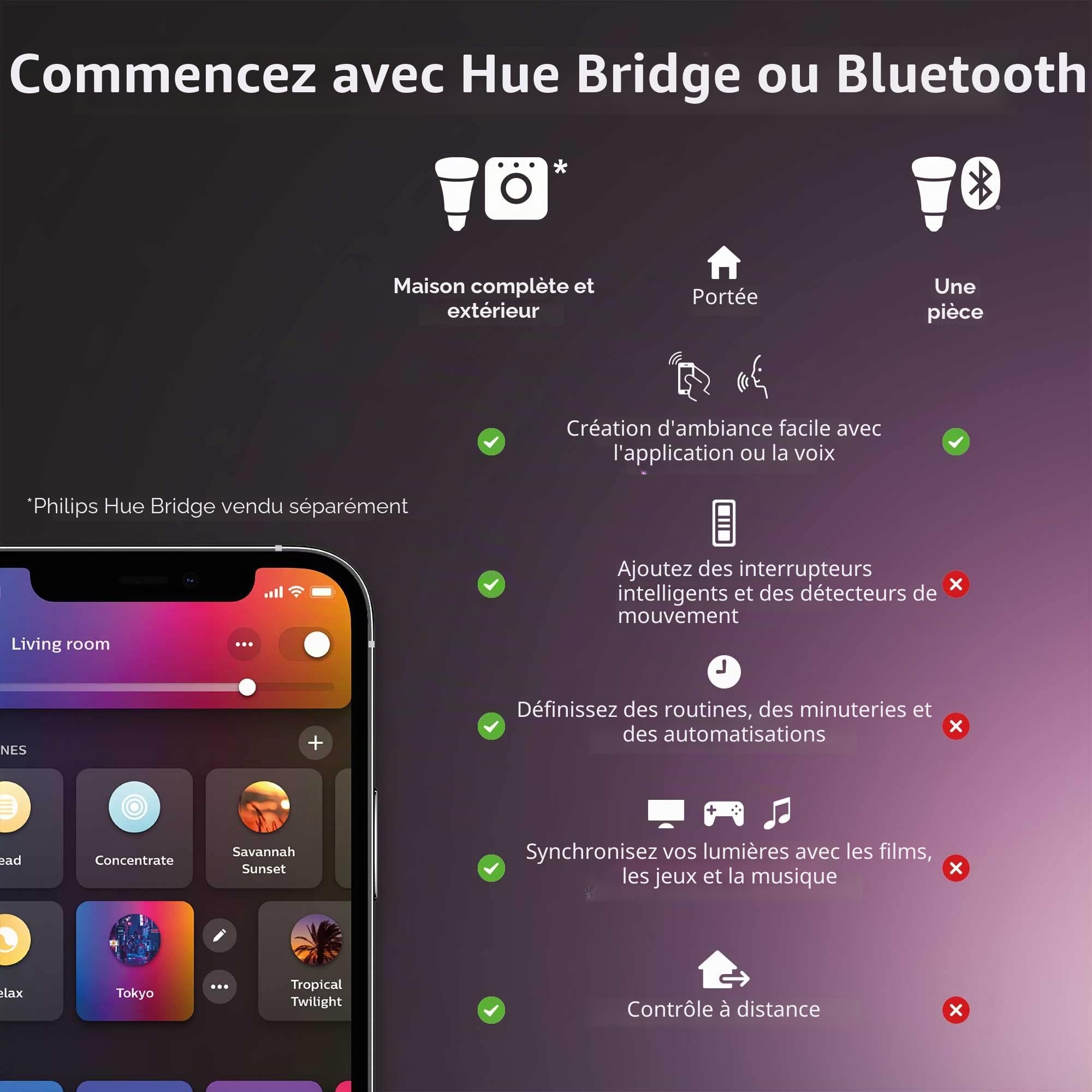 philips-hue-play-gradient-lightstrip-65-pouces-bande-led-white-and-color-ambianc image 2