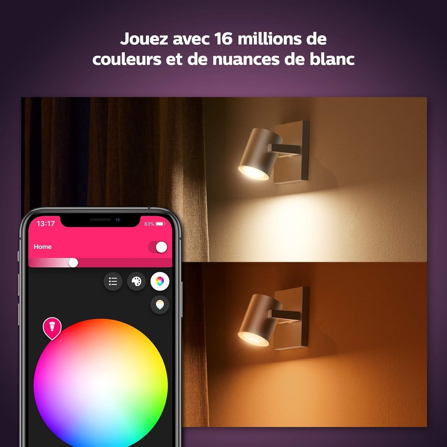 philips-hue-white-color-ambiance-spot-argenta-gu10-connect-bluetooth-compatible- image 3