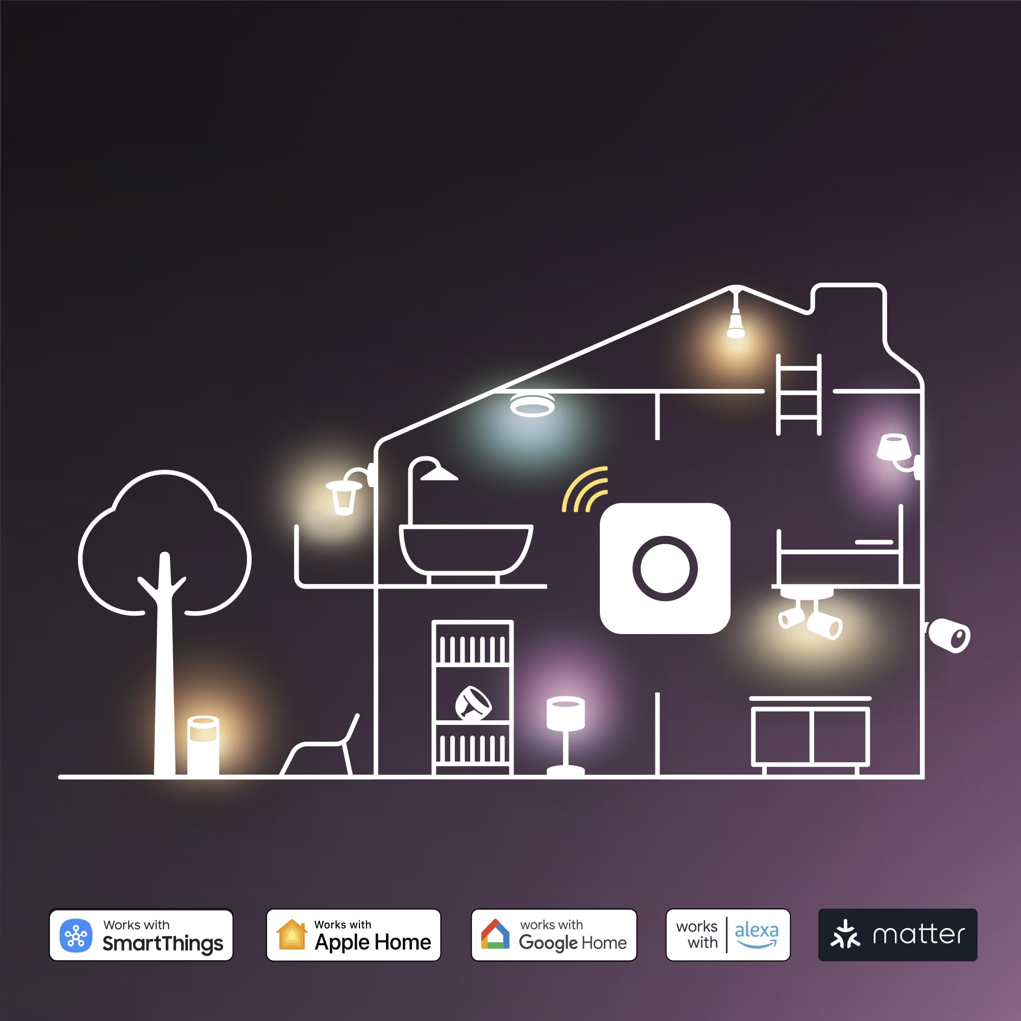 philips-hue-essential-lot-de-3-spots-gu10-345-lm-ampoules-connect-es-blanc-r-gla image 8