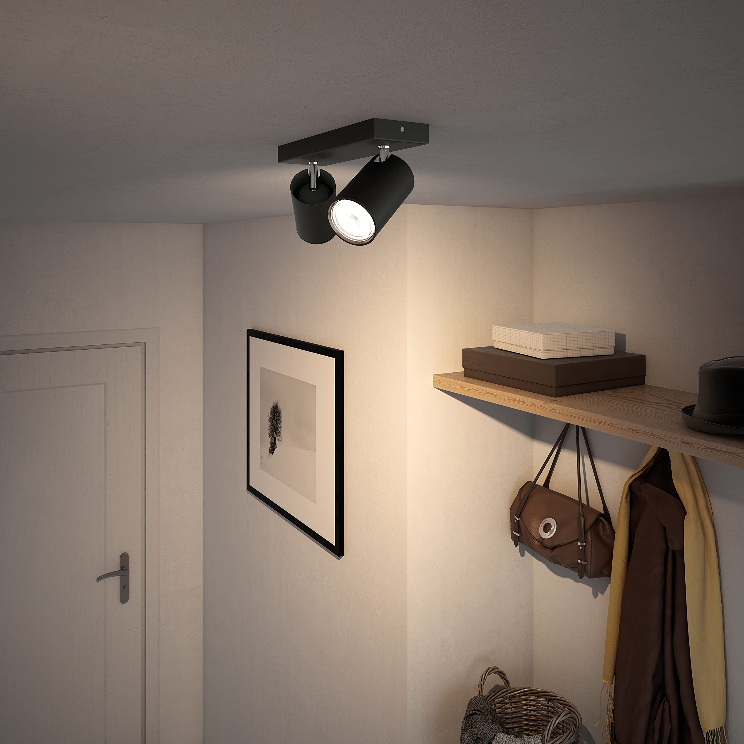philips-myliving-kosipo-spot-encastrable-noir-2-points-lumineux-avec-2-x-philips image 5