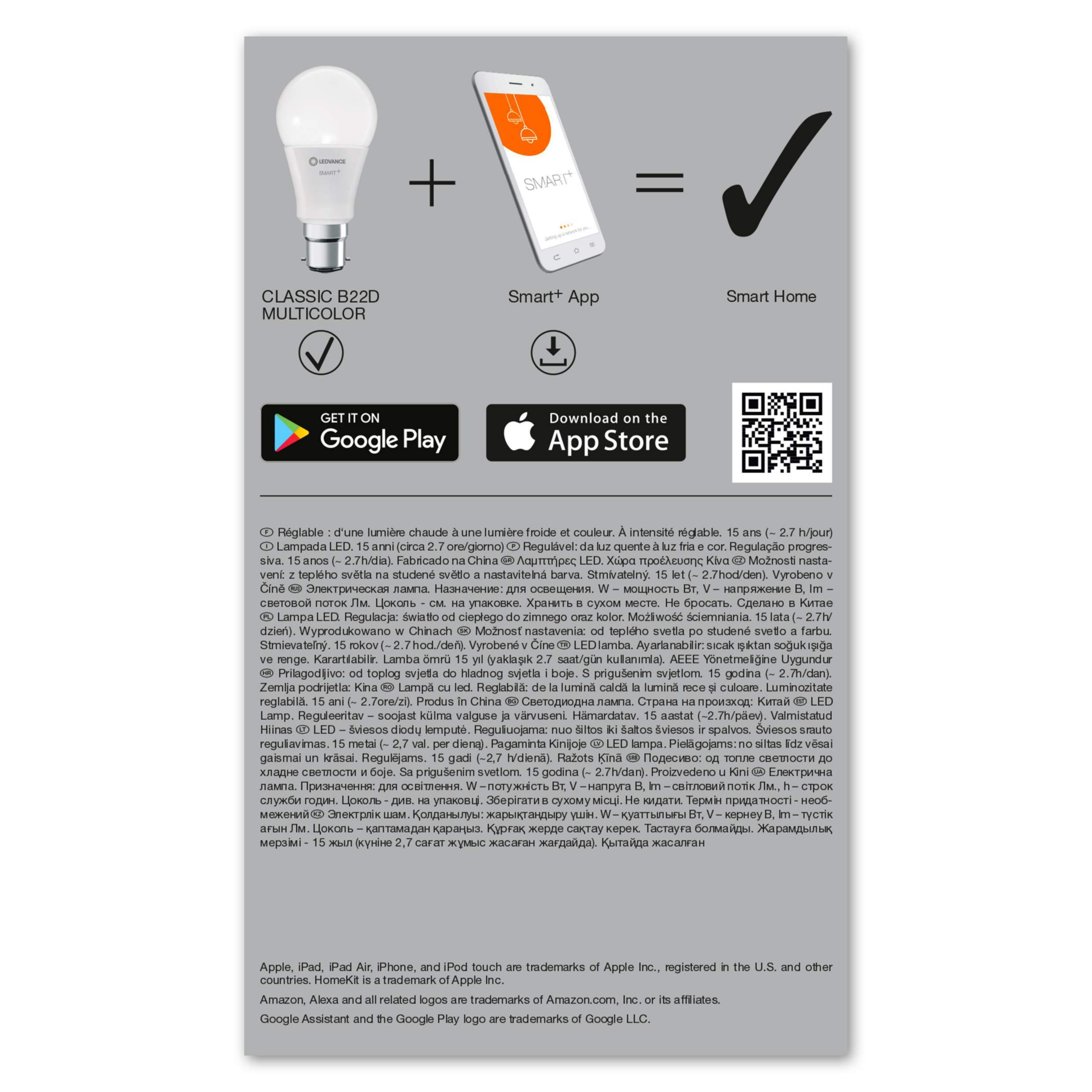 ledvance-smart-wifi-classic-multicolor-b22d-ampoule-led-connect-e-rgbw-9w-rempla image 3