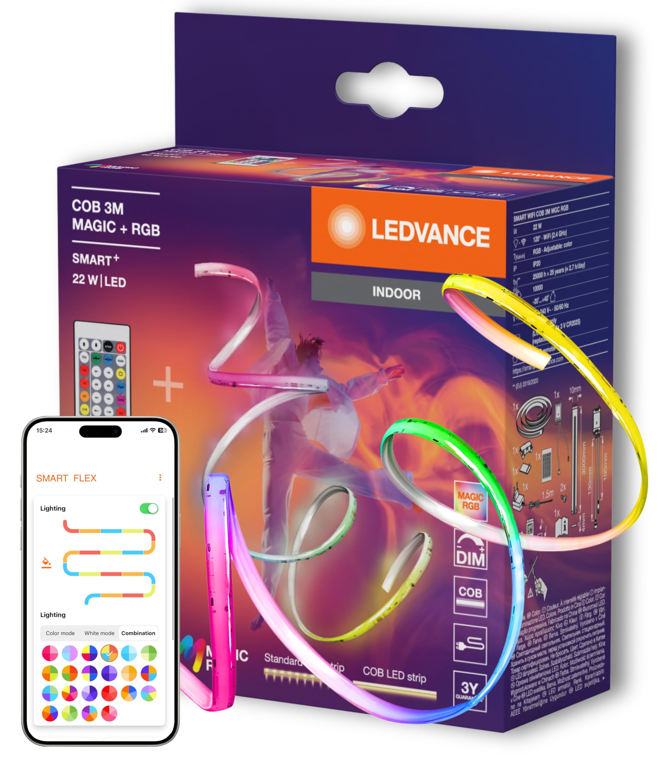 ledvance-smart-wifi-ruban-lumineux-led-intelligent-rgb-2-m-16-millions-de-couleu image 4