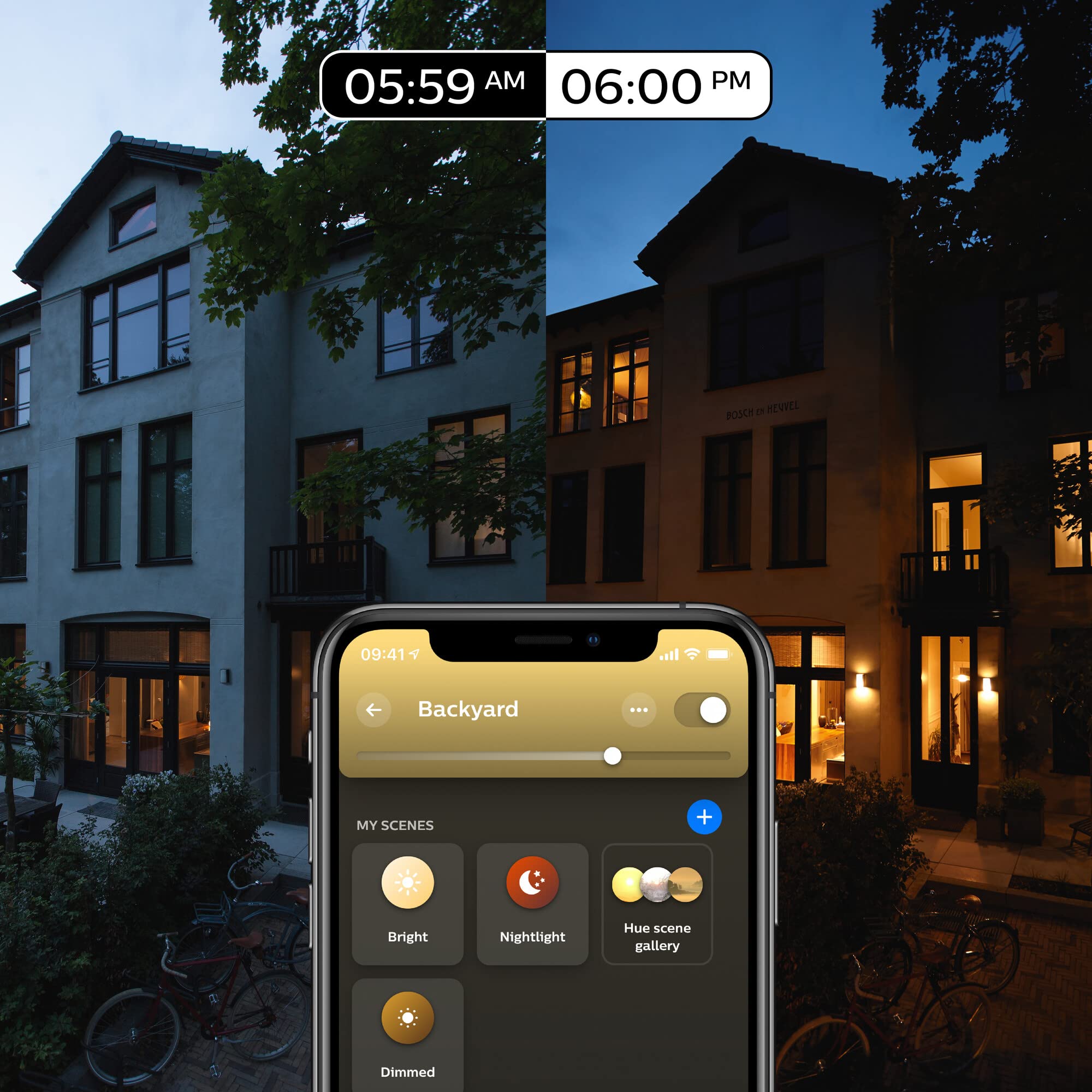 philips-hue-white-applique-murale-ext-rieure-inara-noire-2700-k-ip44-compatible- image 7