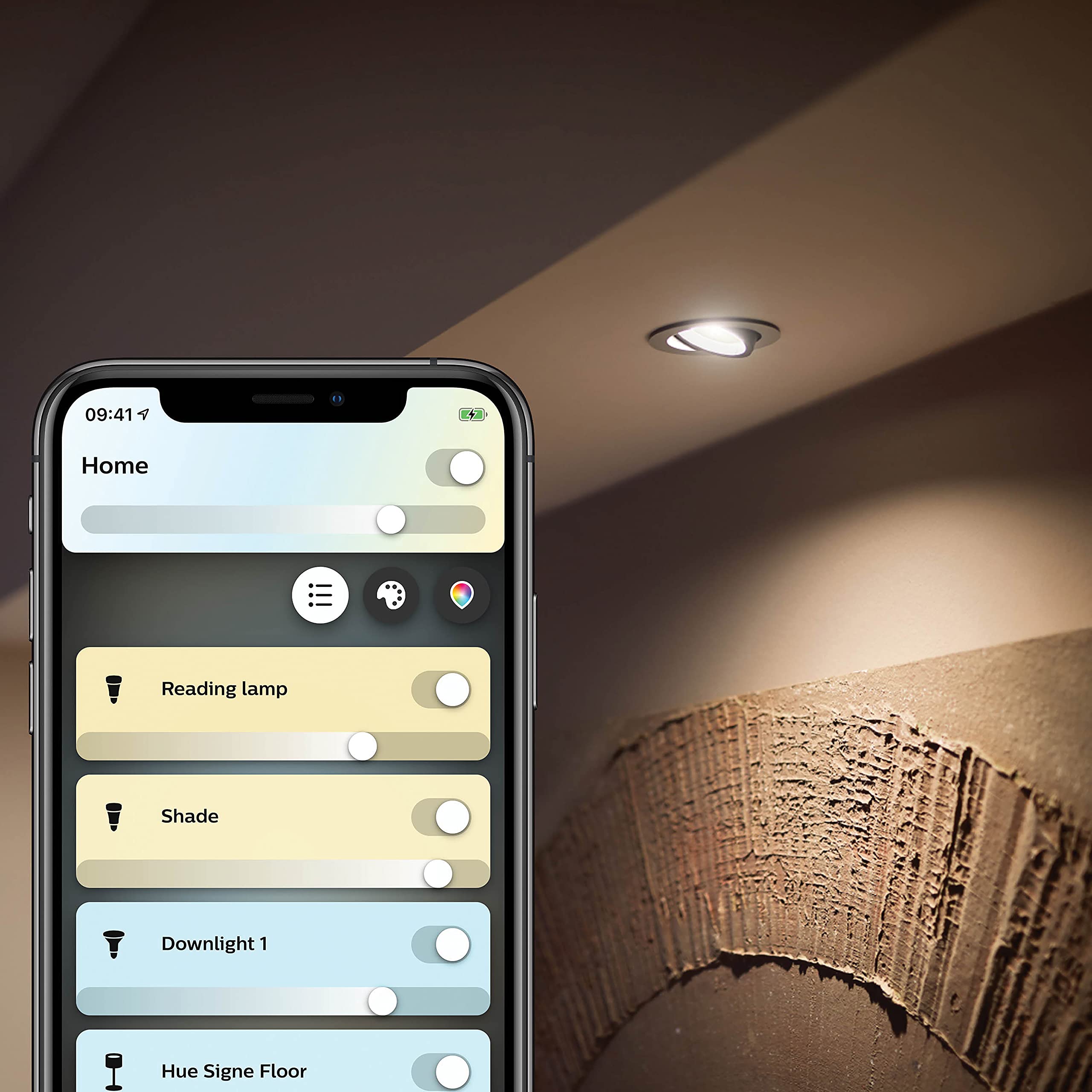 philips-hue-pongee-2-spot-en-saillie-blanc-2-points-gu10-white-ambiance-blanc-ch image 6