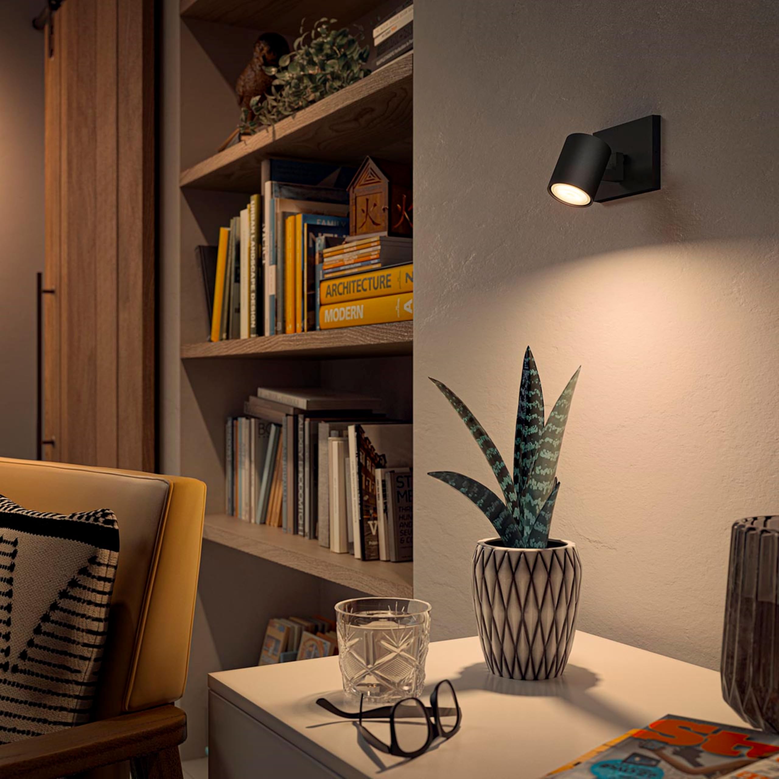 philips-hue-runner-1-spot-noir-white-ambiance-spot-led-encastr-gu10-1x5w-dimmabl image 4