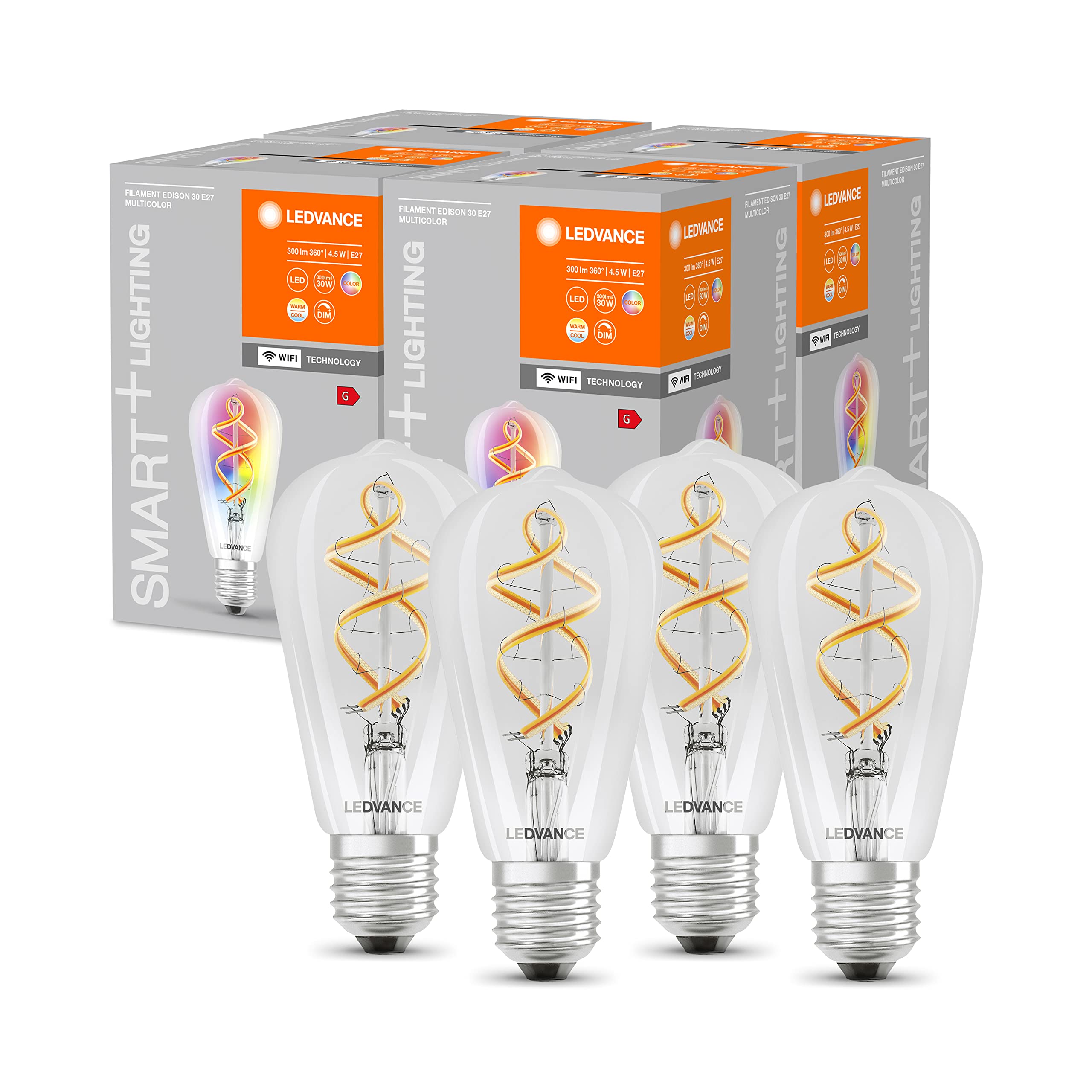 ledvance-smart-wifi-ampoule-led-connect-e-transparente-e27-4-8w-470lm-rgb-multic image 6