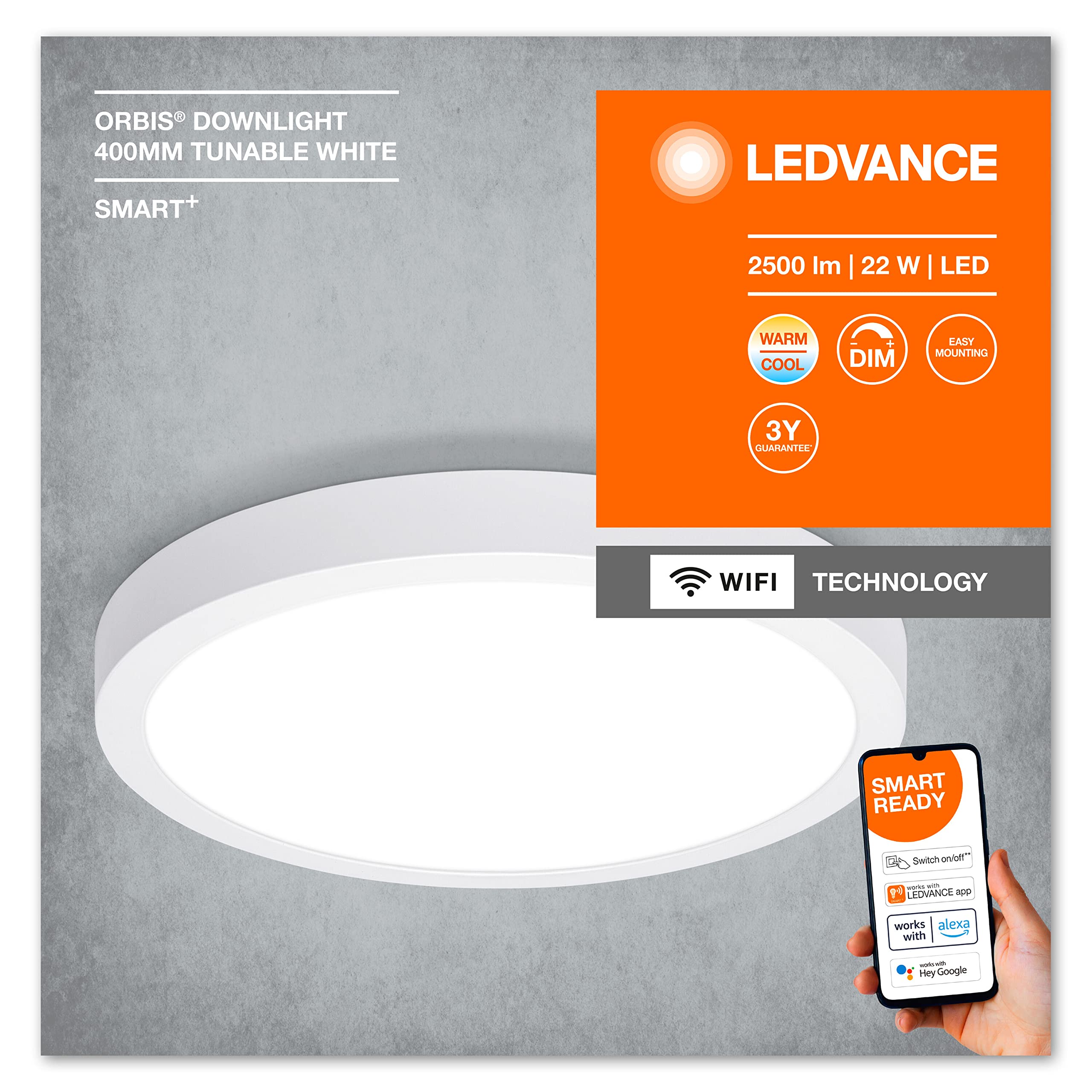 ledvance-led-spot-surface-smart-40-cm-plafonnier-connect-wifi-dimmable-22w-1800- image 5