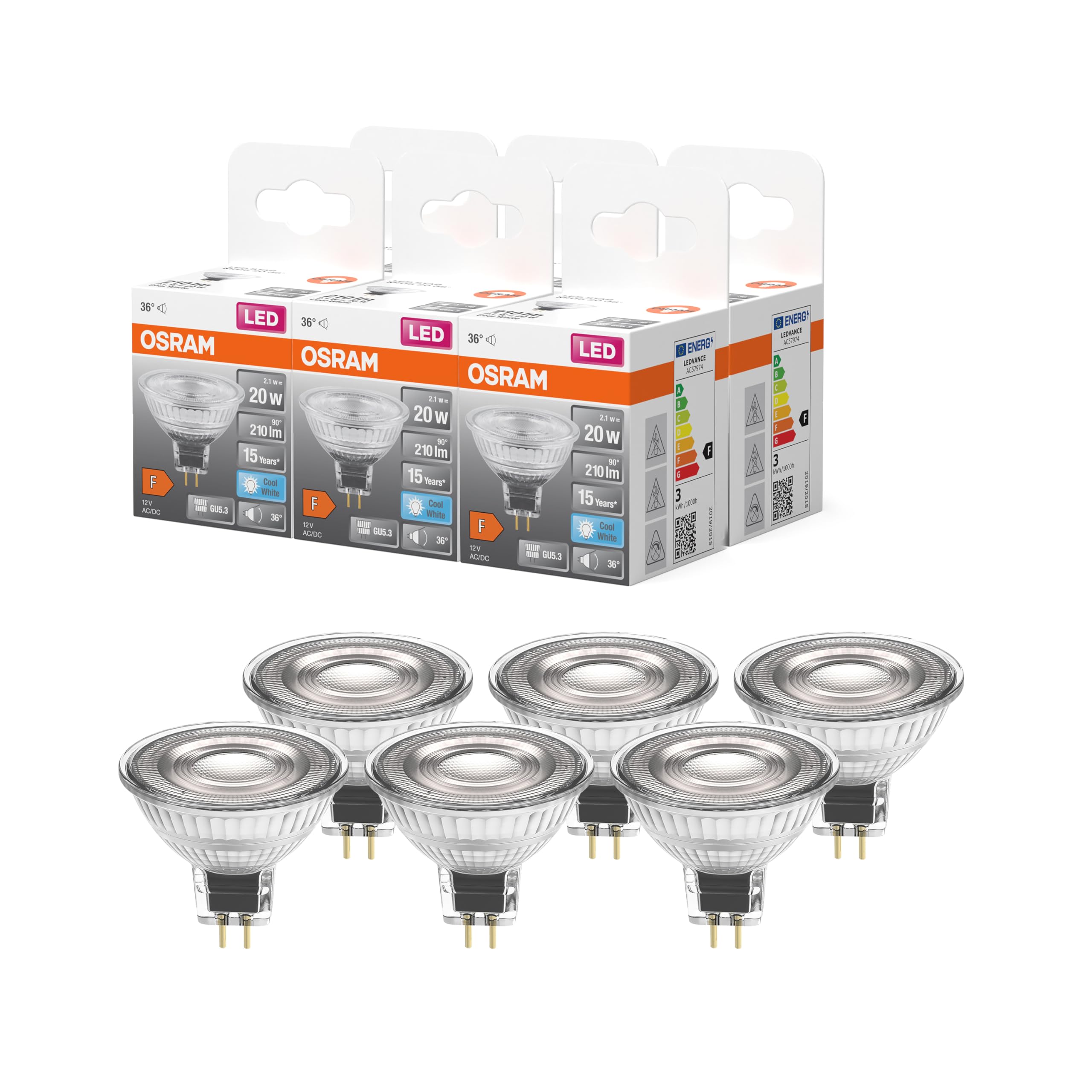 osram-led-star-reflector-gu5-3-mr16-ampoule-led-spot-345-lumens-blanc-chaud-2700 image 6
