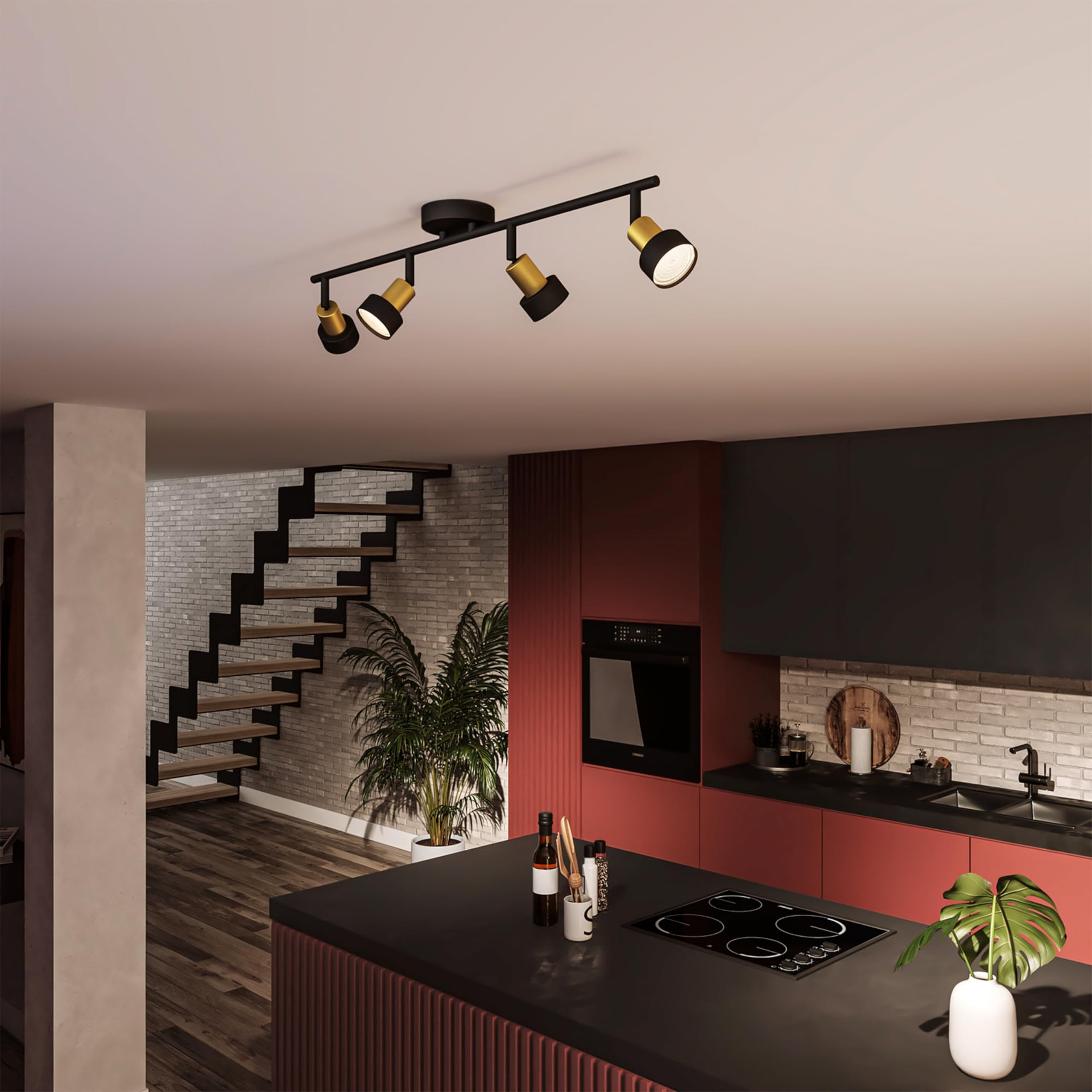 philips-hue-conduit-spot-en-saillie-4-points-noir-or-white-and-color-ambiance-gu image 4