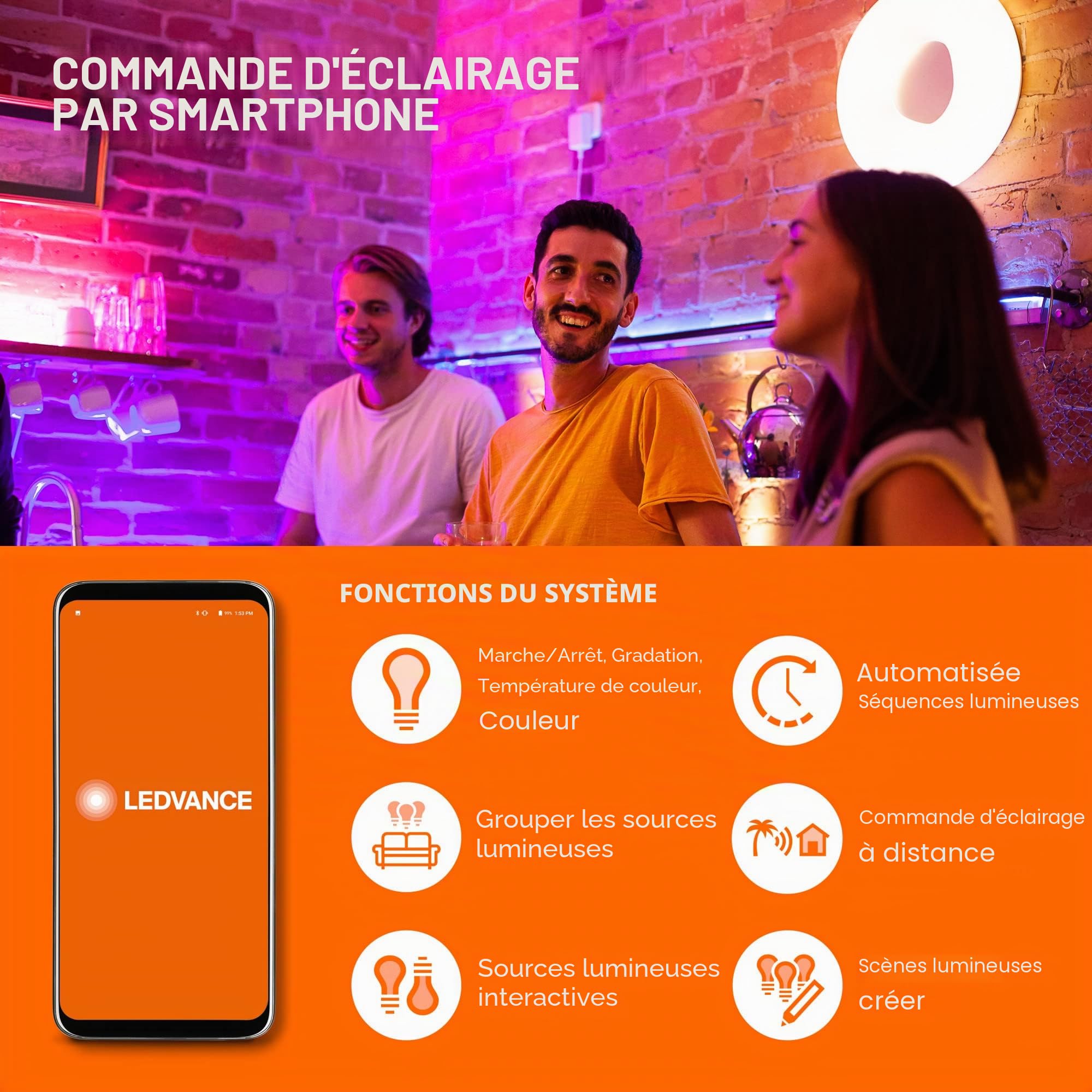 ledvance-smart-wifi-ampoule-filament-fum-forme-standard-e27-dimmable-blanc-chaud image 7