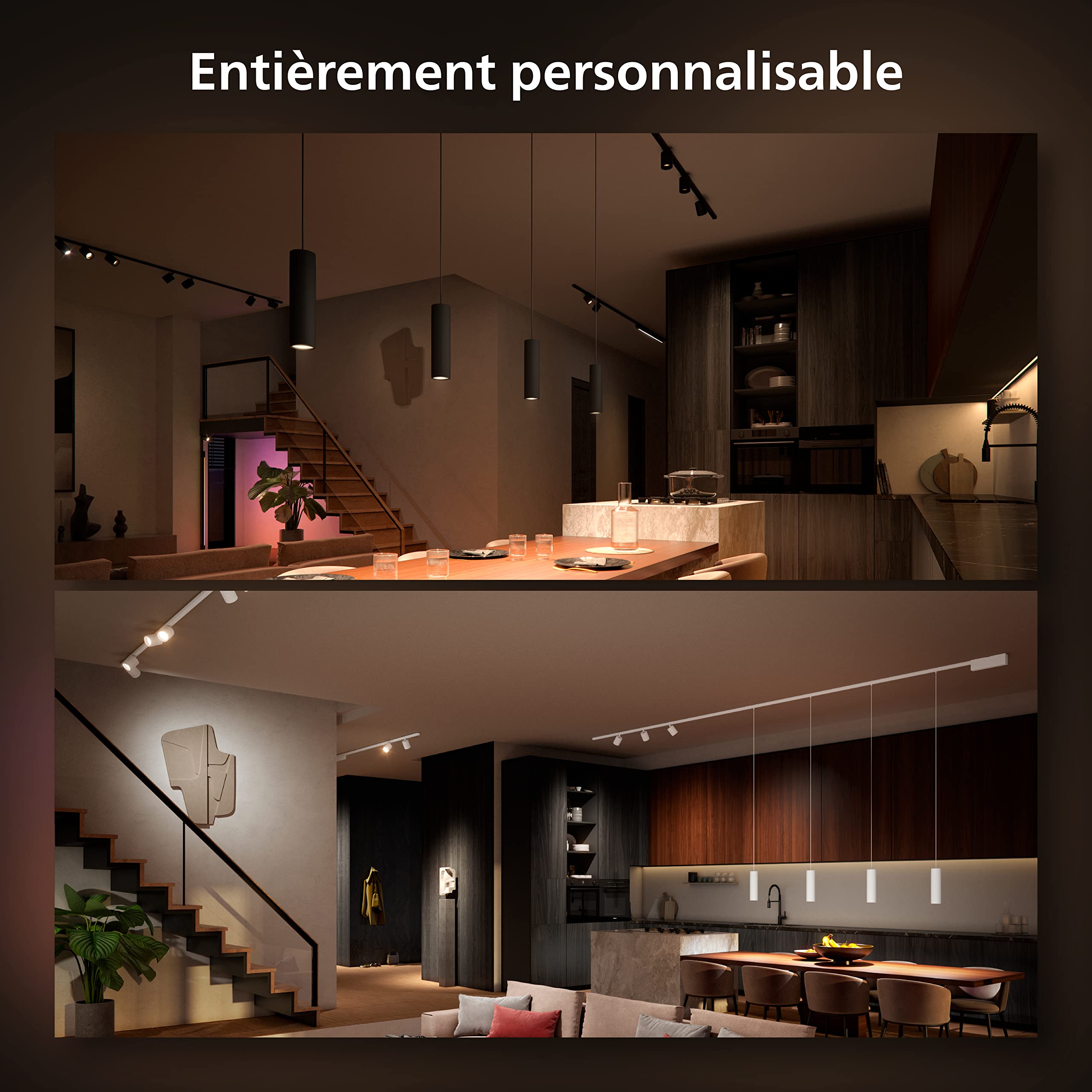 philips-hue-perifo-suspension-cylindrique-blanche-sur-rail-bluetooth-alexa-googl image 5
