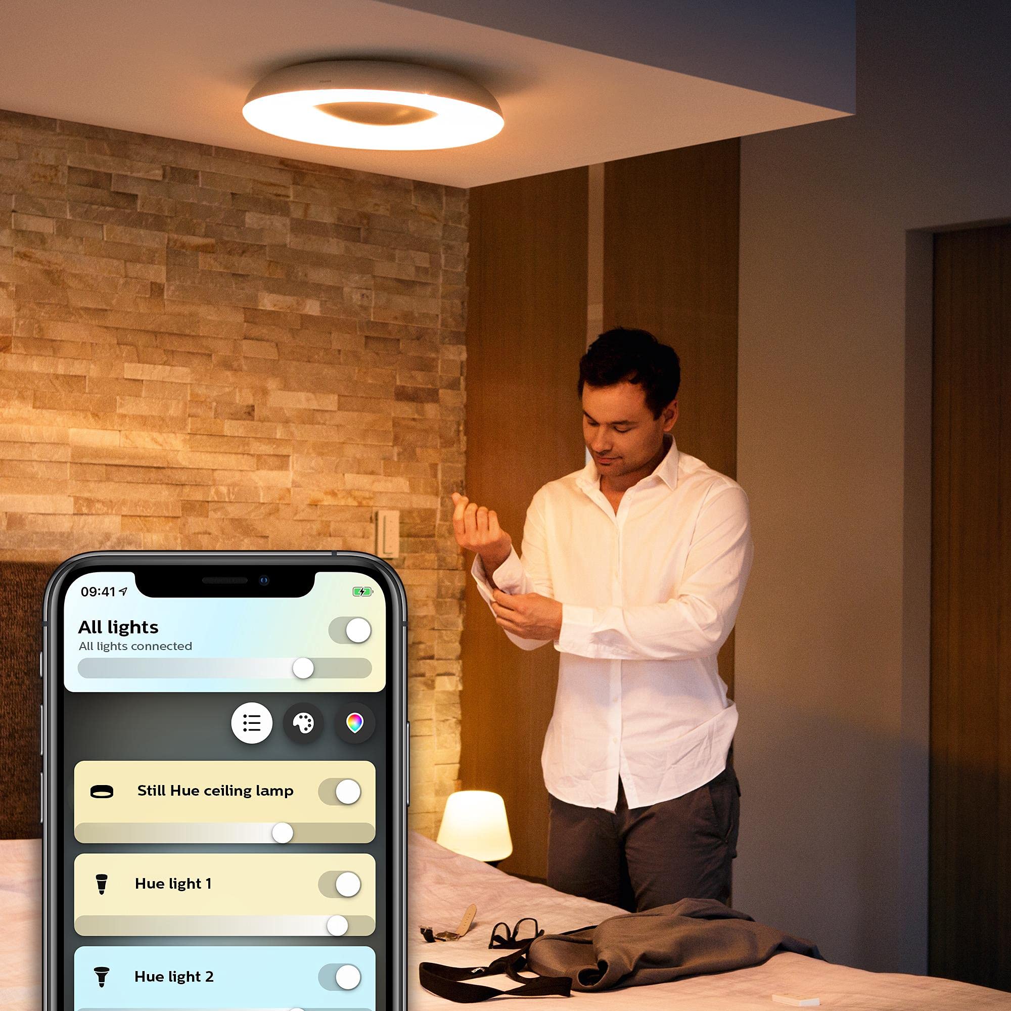 philips-hue-white-color-ambiance-still-plafonnier-led-32-w-noir-avec-t-l-command image 7